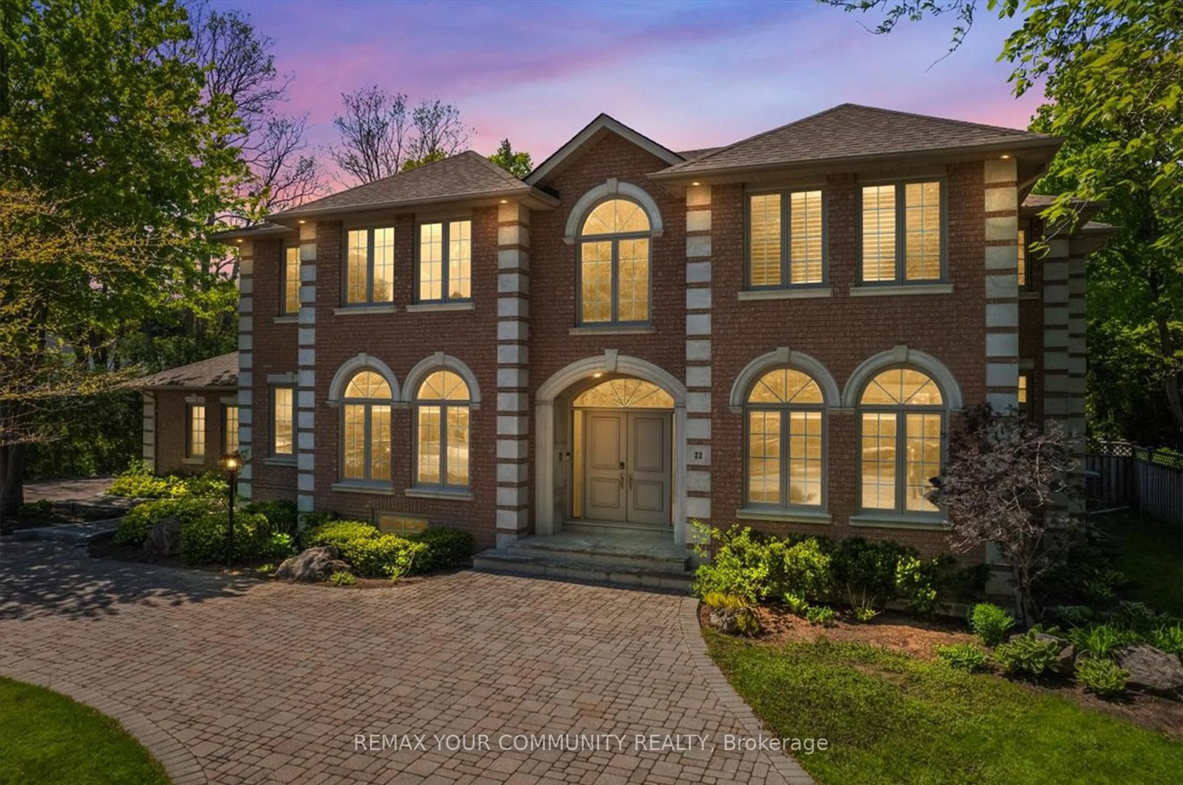 Home with brick exterior material, street for 22 Valloncliffe Rd, Markham Ontario L3T 2W8