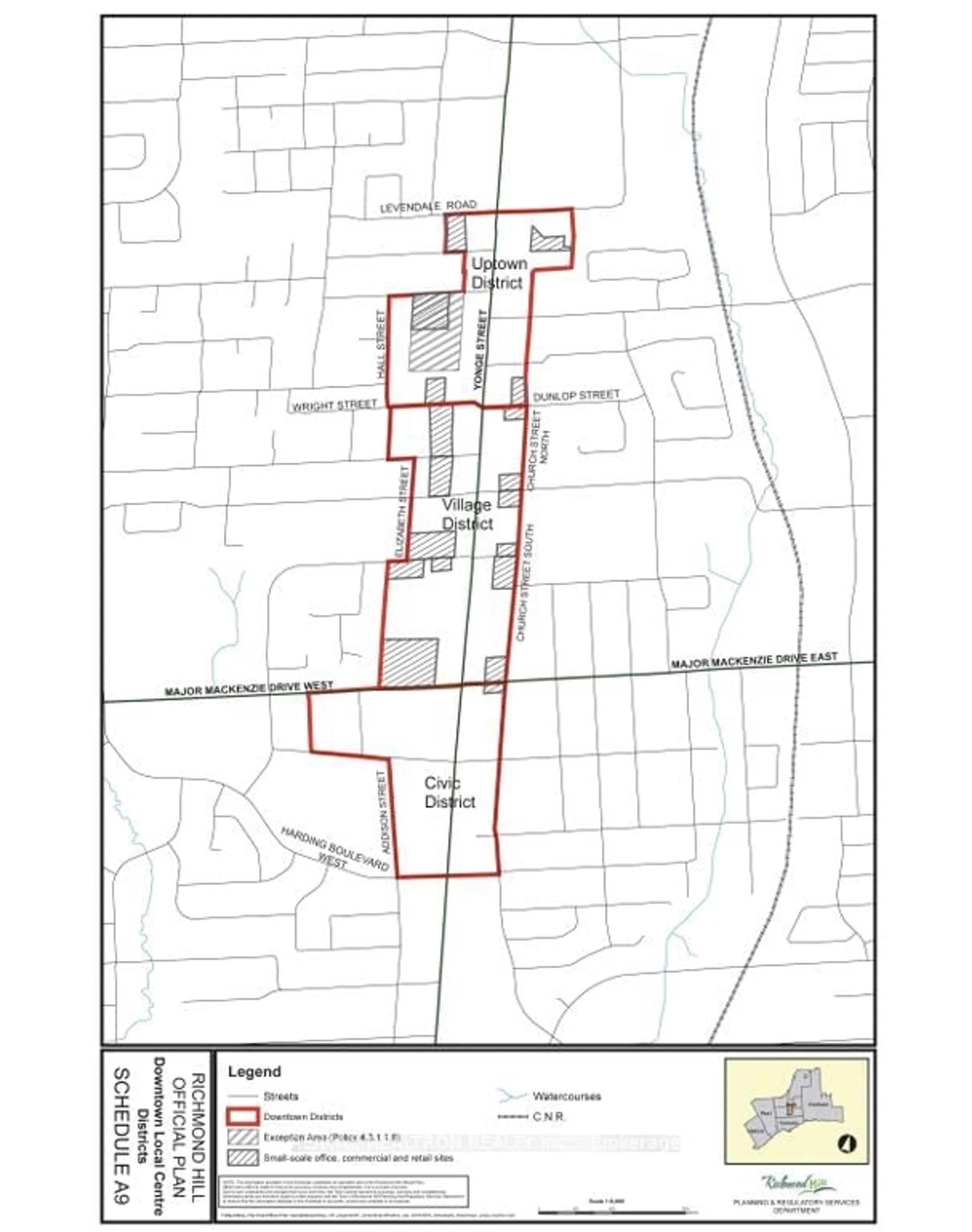 Picture of a map for 180-182 Church St, Richmond Hill Ontario L4C 1W6