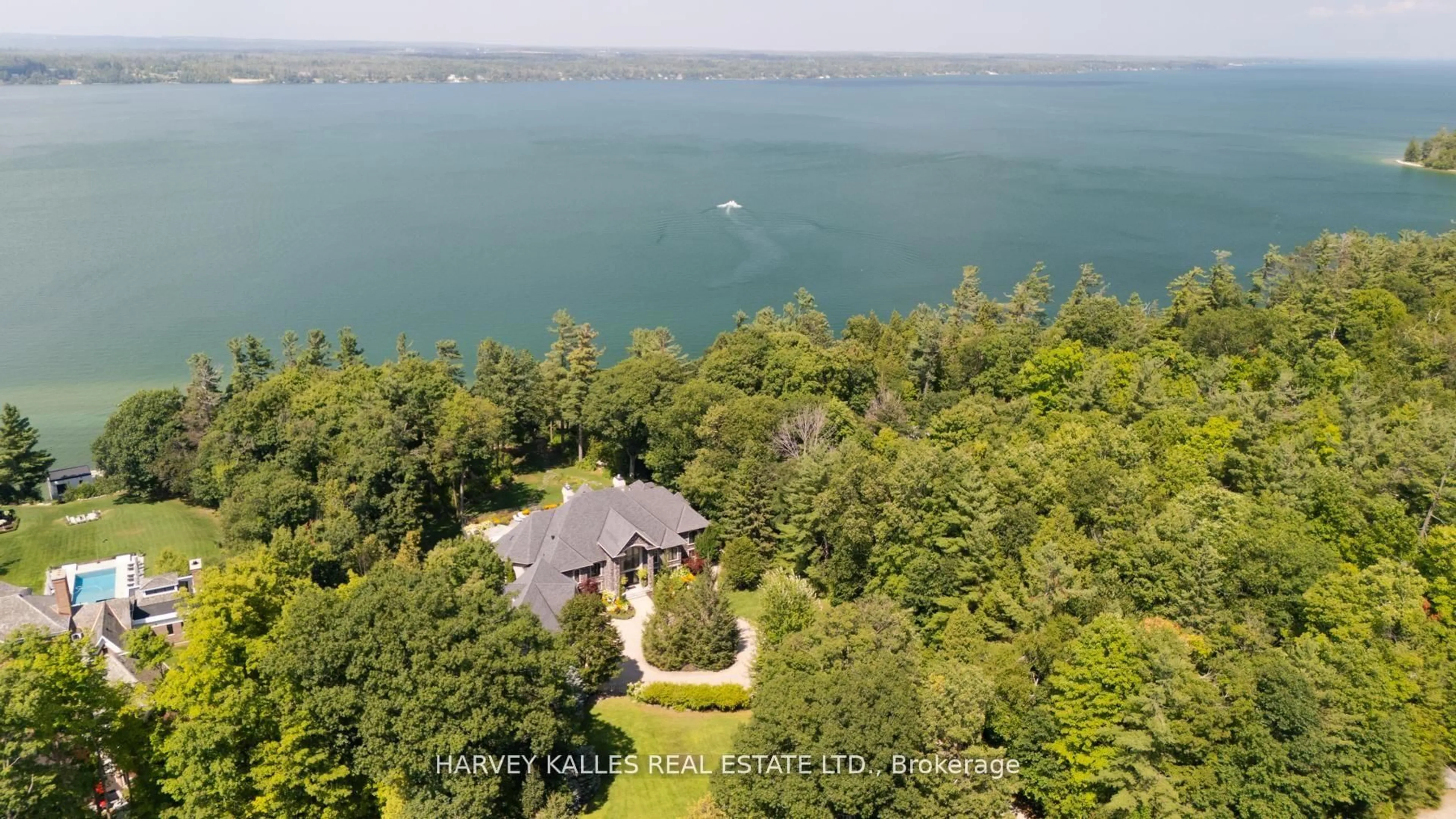 A pic from outside/outdoor area/front of a property/back of a property/a pic from drone, water/lake/river/ocean view for 1562 Ladywood Way, Innisfil Ontario L9S 2T7