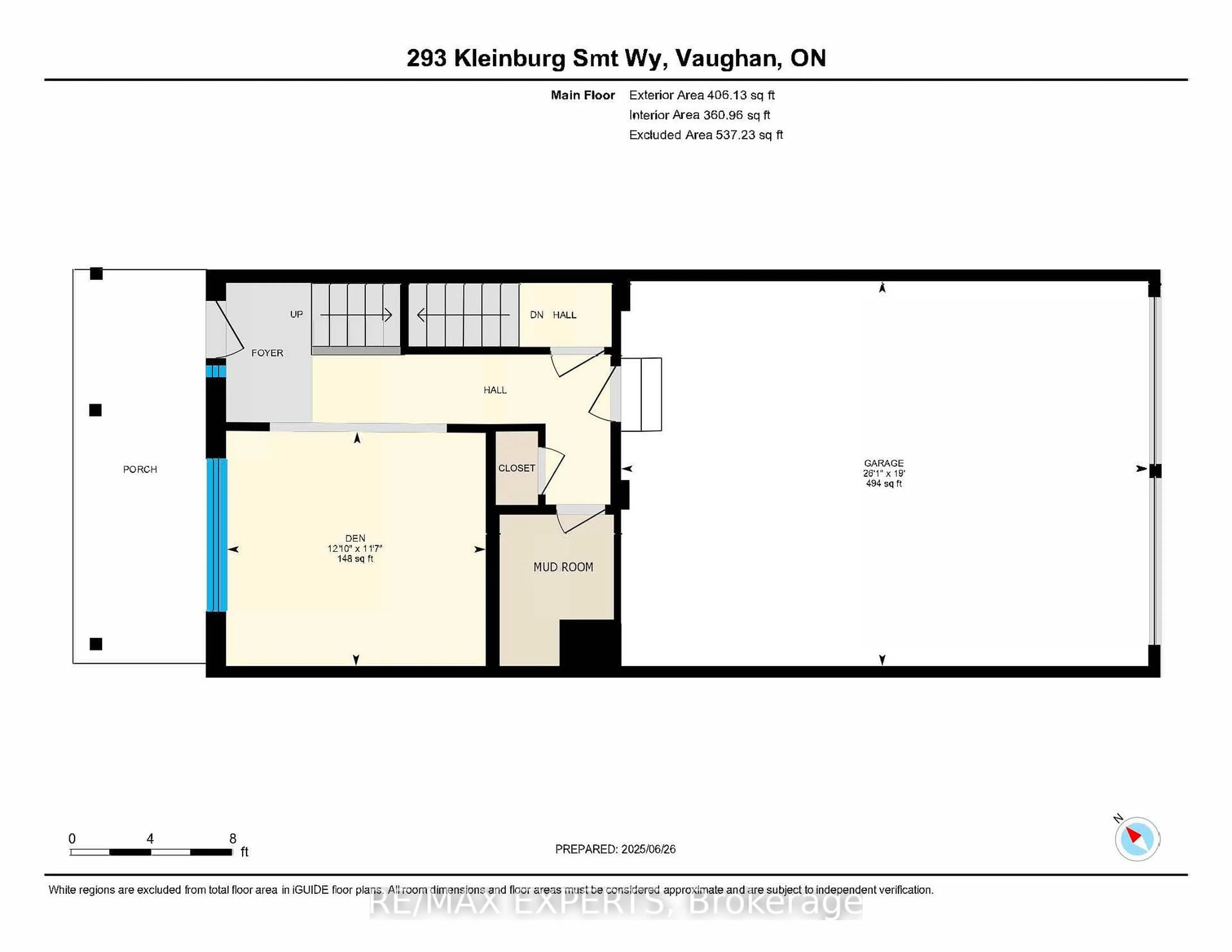 Floor plan for 293 Kleinburg Summit Way, Vaughan Ontario L4H 4S7