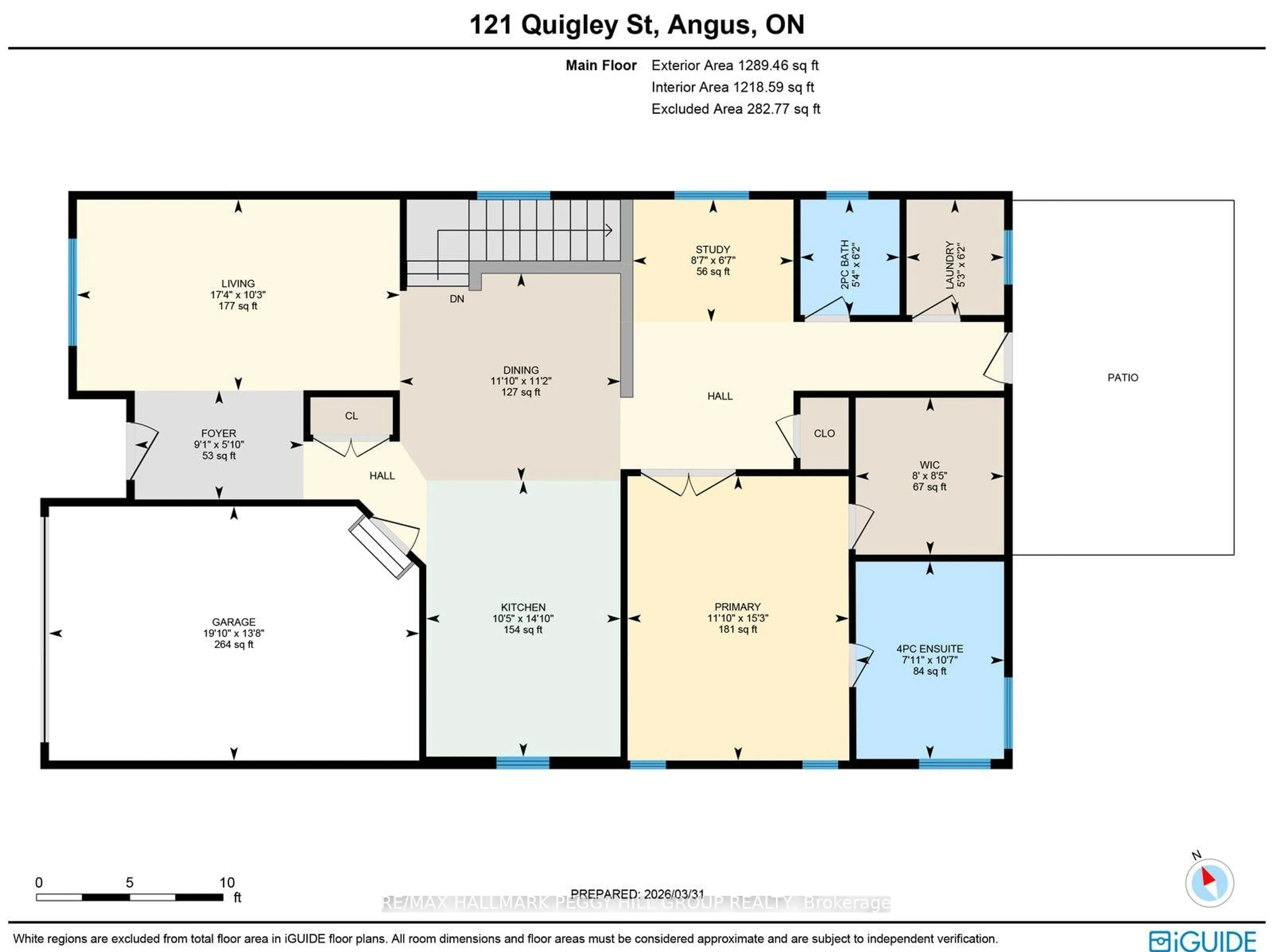 Floor plan for 121 Quigley St, Essa Ontario L3W 0P5