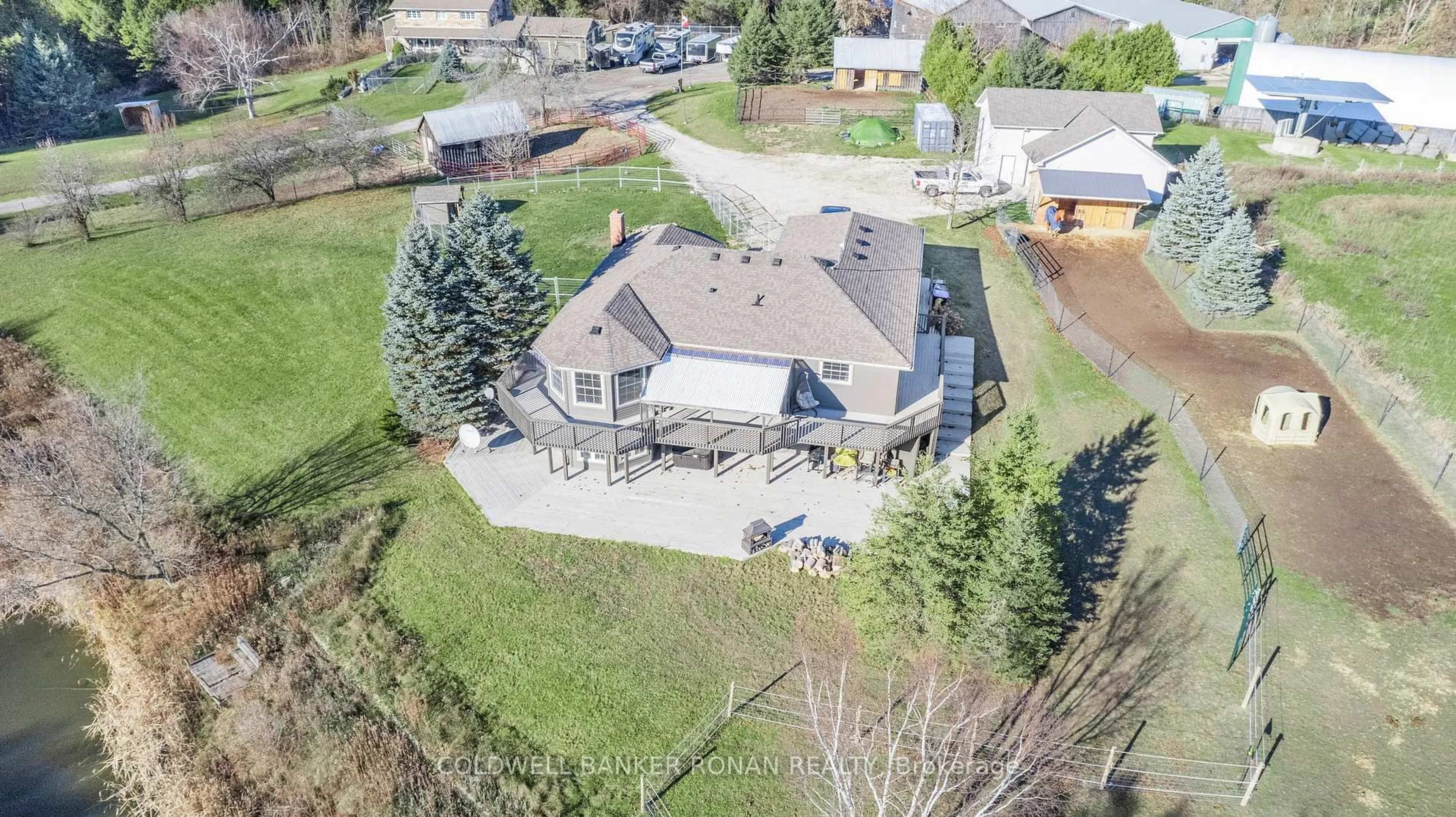 A pic from outside/outdoor area/front of a property/back of a property/a pic from drone, unknown for 5735 Concession Rd 6, Adjala-Tosorontio Ontario L0M 1J0