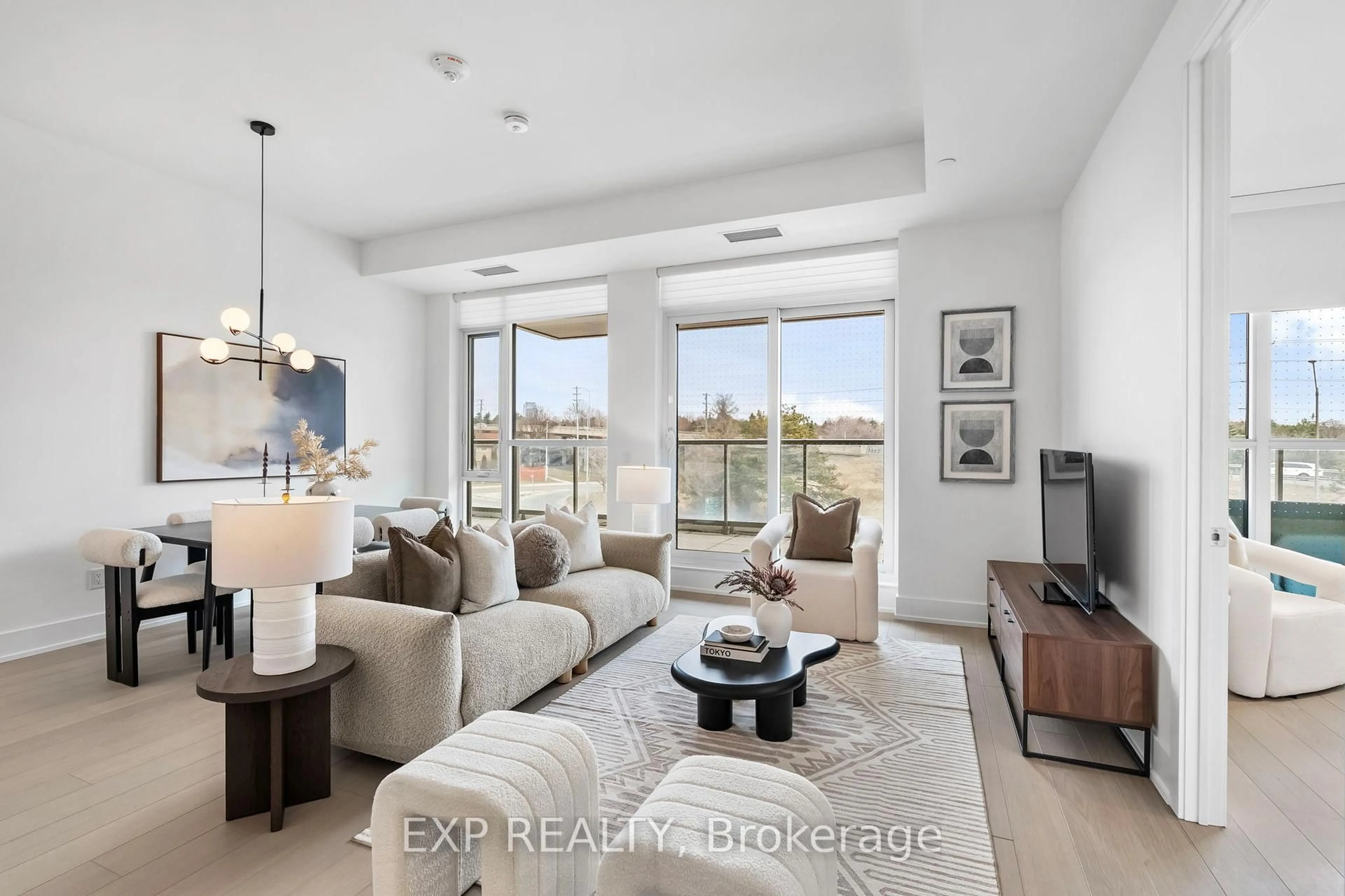 Living room with furniture, unknown for 397 Royal Orchard Blvd #301, Markham Ontario L3T 0H3