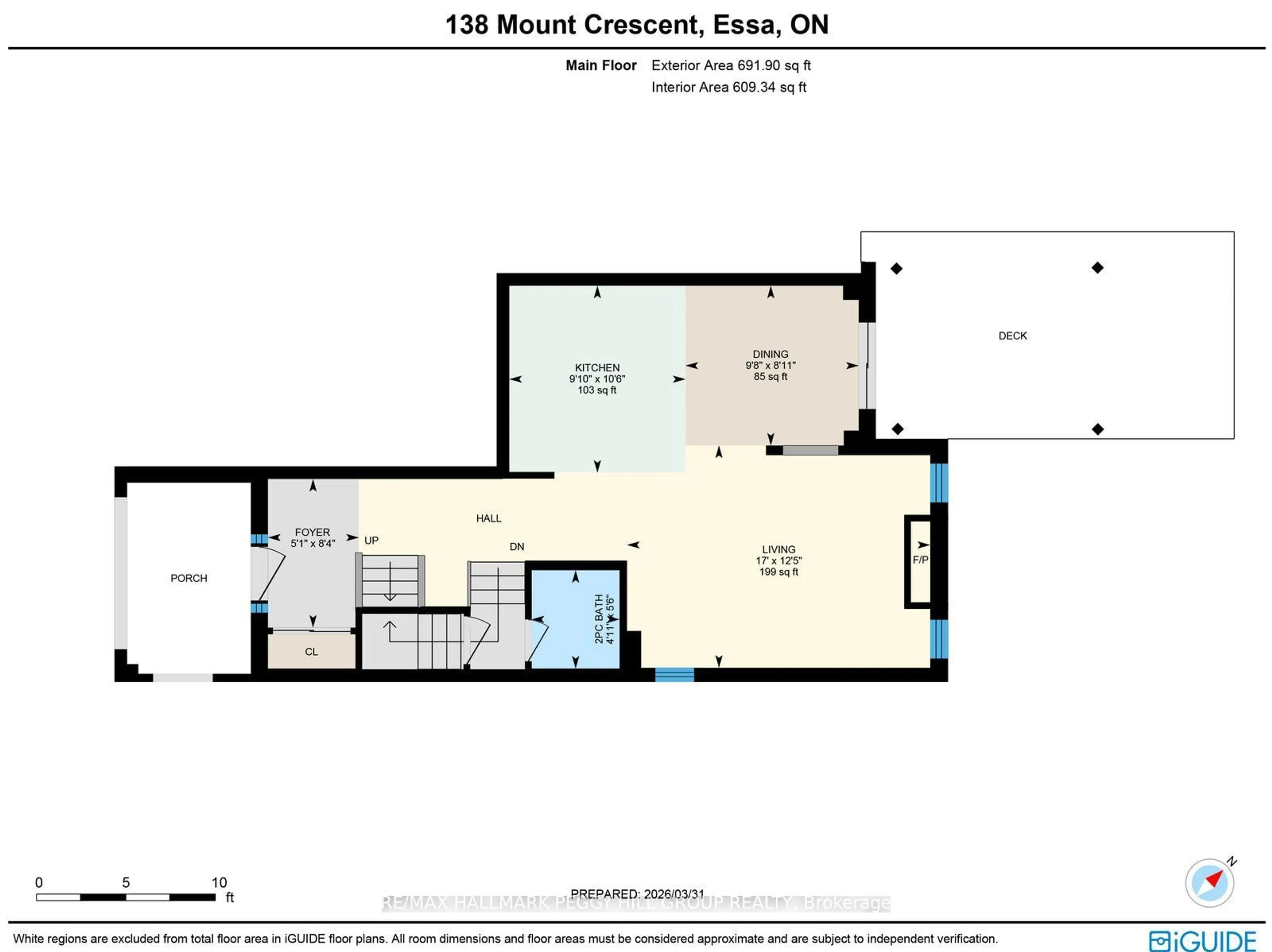 Floor plan for 138 Mount Cres, Essa Ontario L3W 0N1