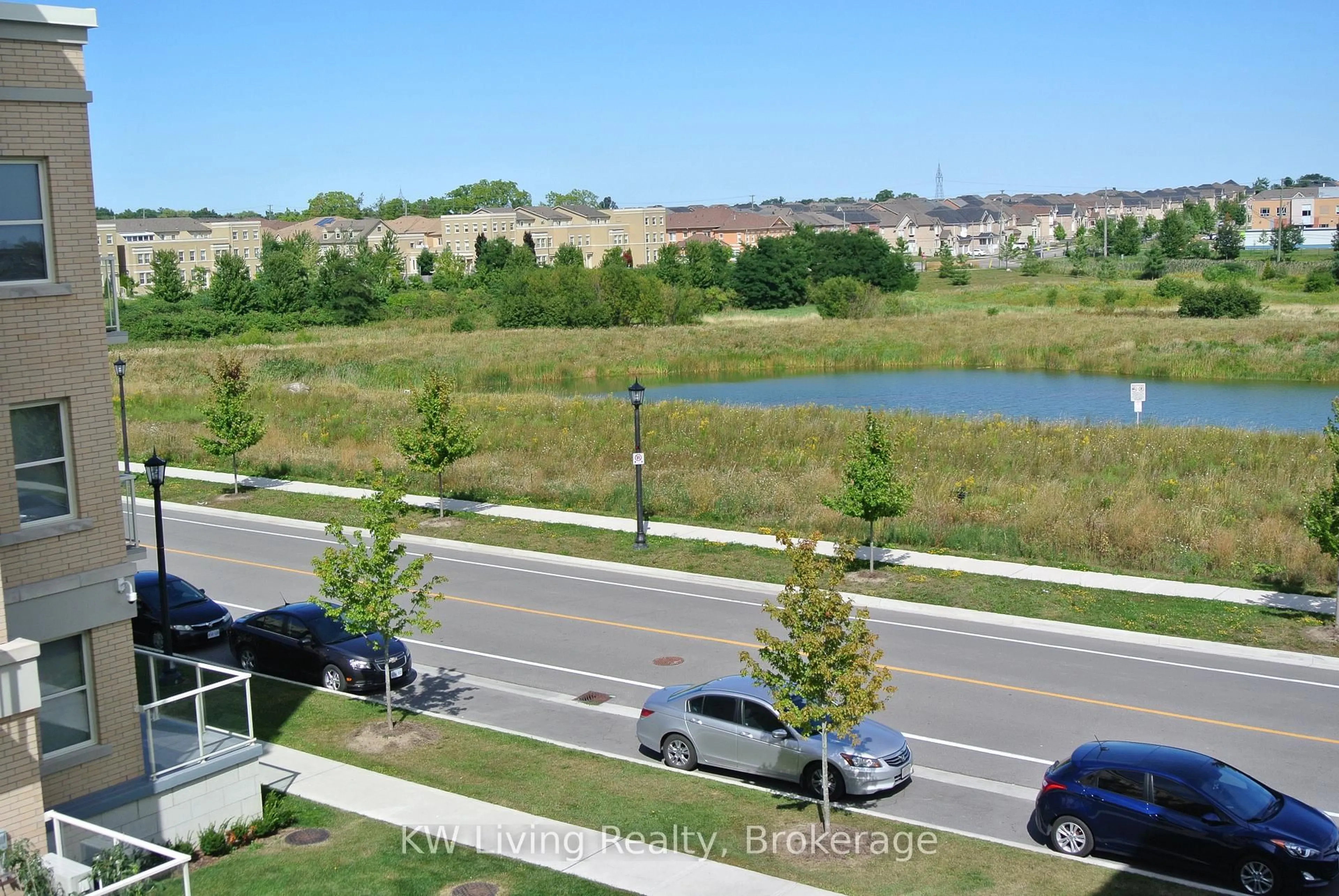 A pic from outside/outdoor area/front of a property/back of a property/a pic from drone, water/lake/river/ocean view for 28 Prince Regent St #305, Markham Ontario L6C 0V5