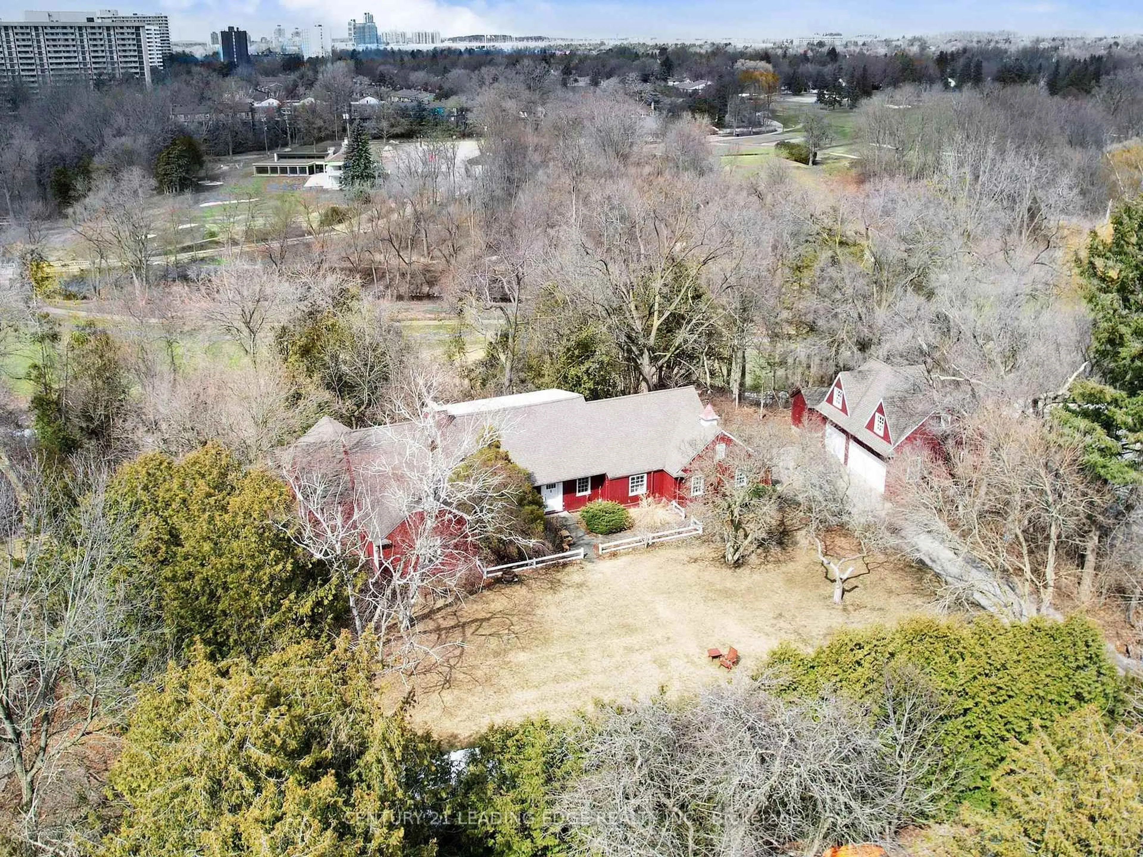 A pic from outside/outdoor area/front of a property/back of a property/a pic from drone, city buildings view from balcony for 26 Church Lane, Markham Ontario L3T 2G5