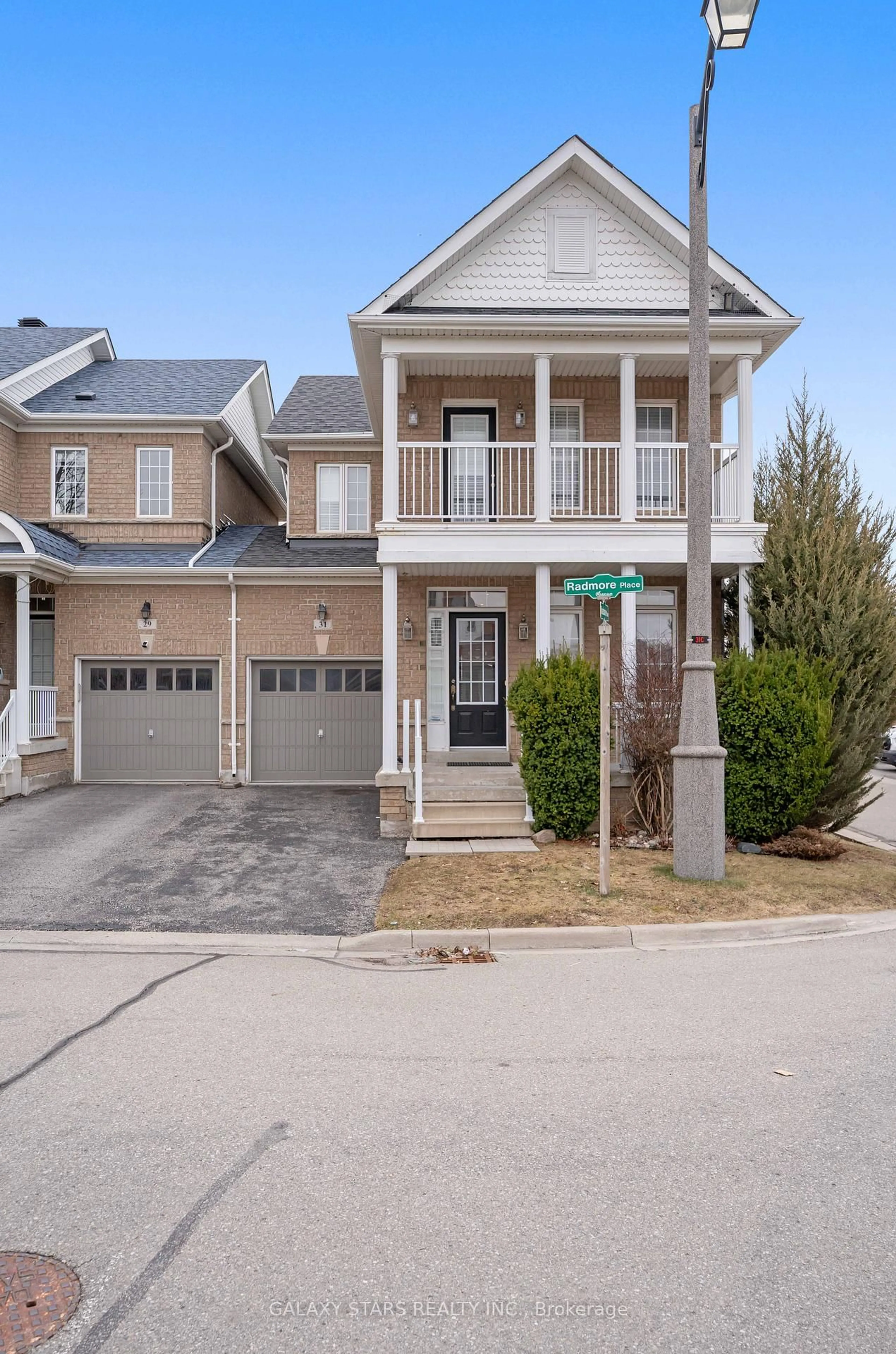 Home with brick exterior material, street for 31 Radmore Pl, Markham Ontario L6B 0G7
