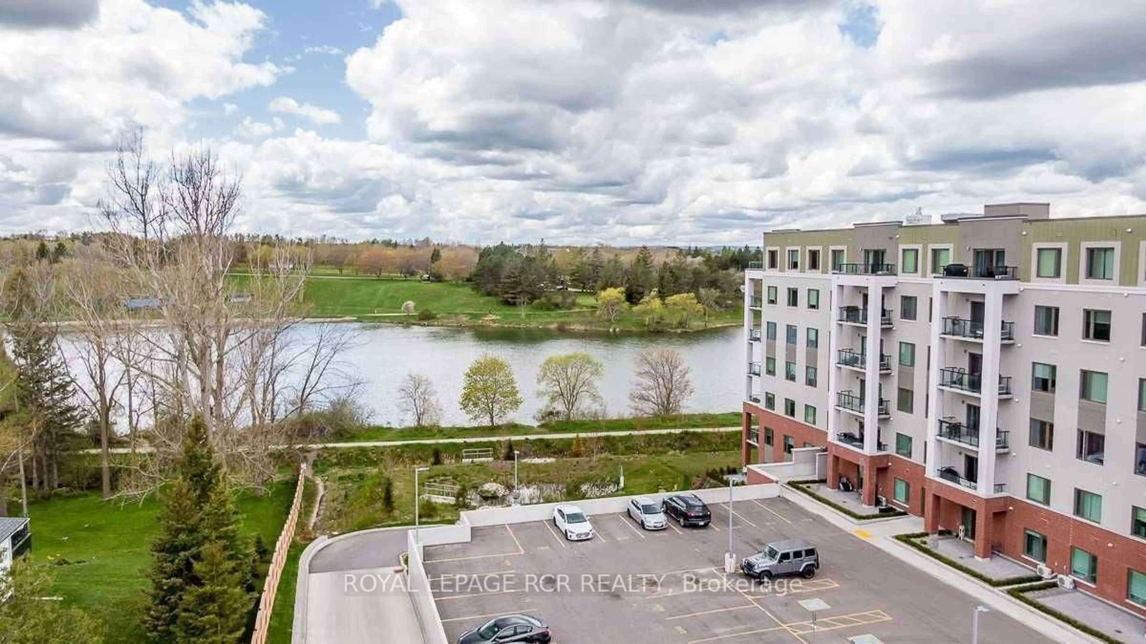 A pic from outside/outdoor area/front of a property/back of a property/a pic from drone, water/lake/river/ocean view for 64 Queen St #502, New Tecumseth Ontario L0G 1W0
