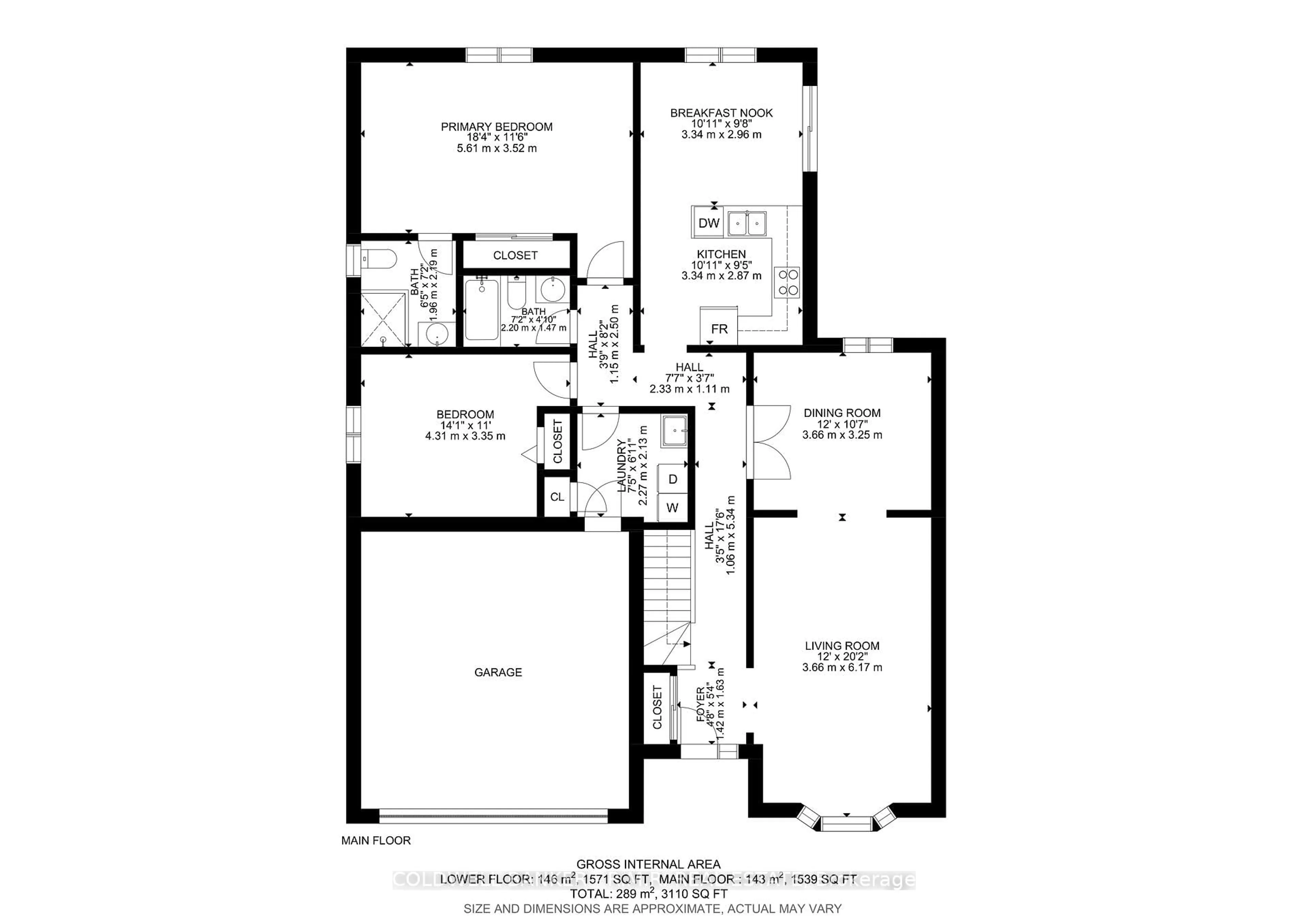 Floor plan for 17 St John's Crt, Uxbridge Ontario L9P 1M3