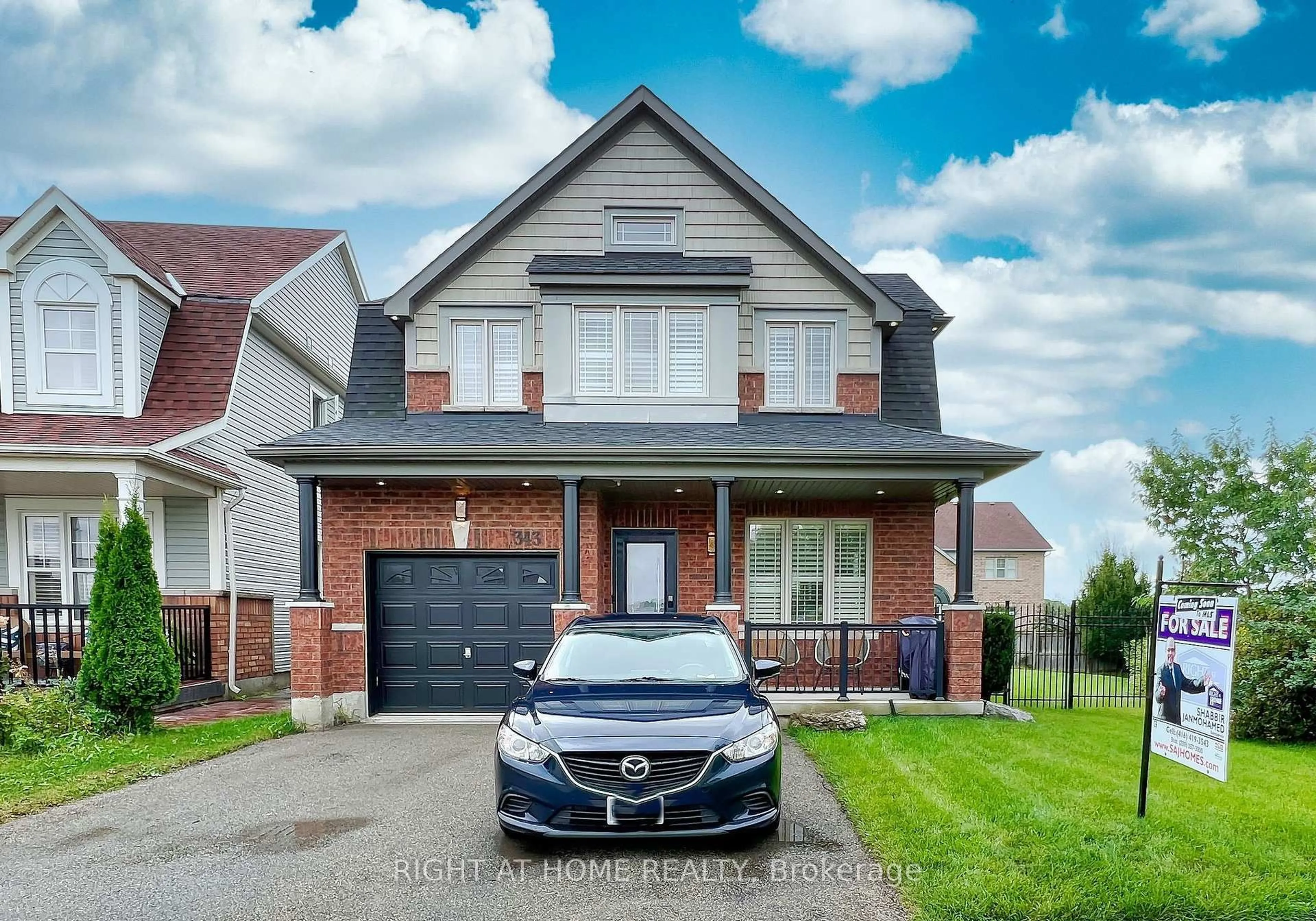Home with brick exterior material, street for 343 Miller Park Ave, Bradford West Gwillimbury Ontario L3Z 0B9