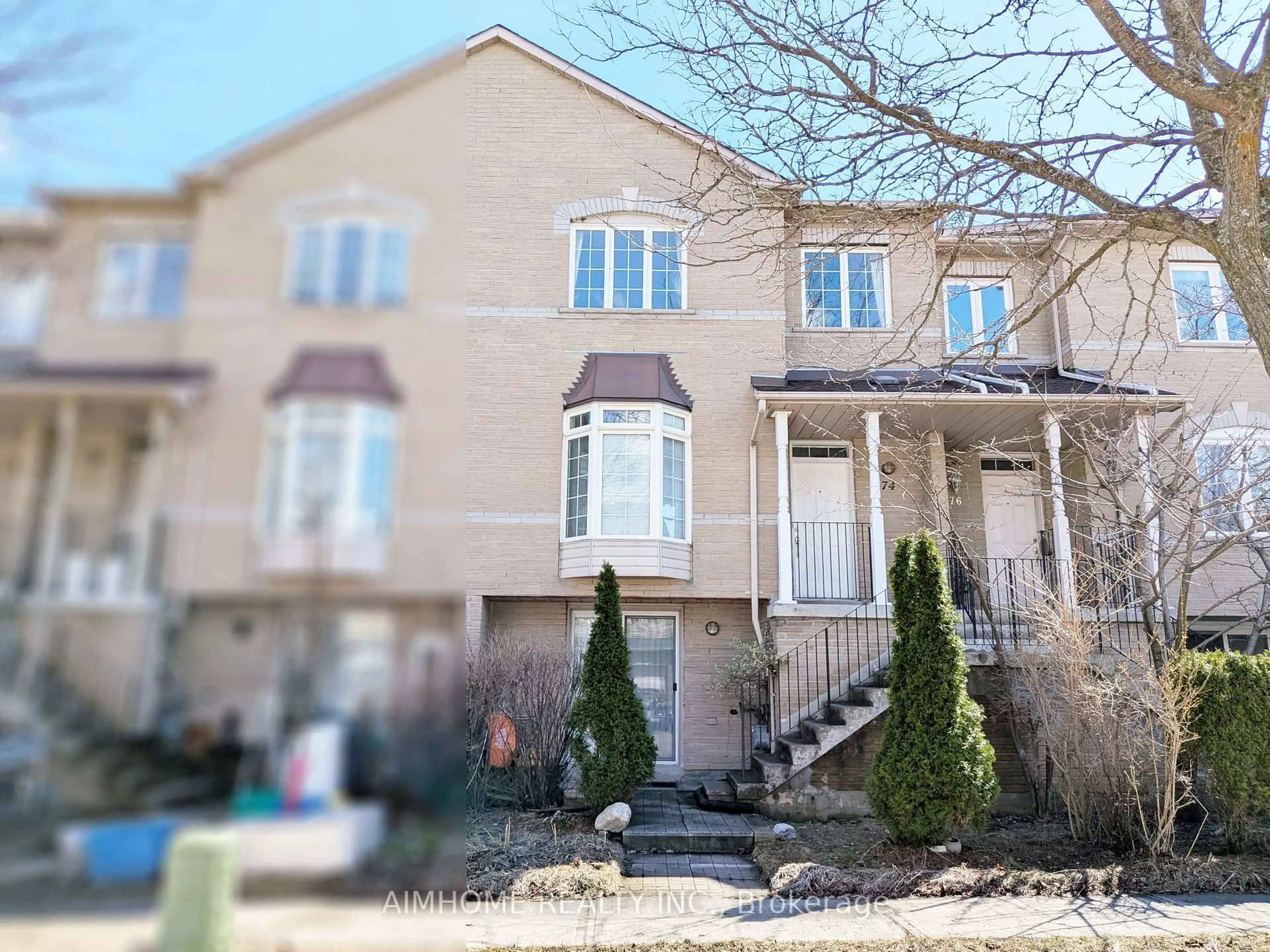 Home with brick exterior material, street for 74 Sunway Sq, Markham Ontario L3P 7X5
