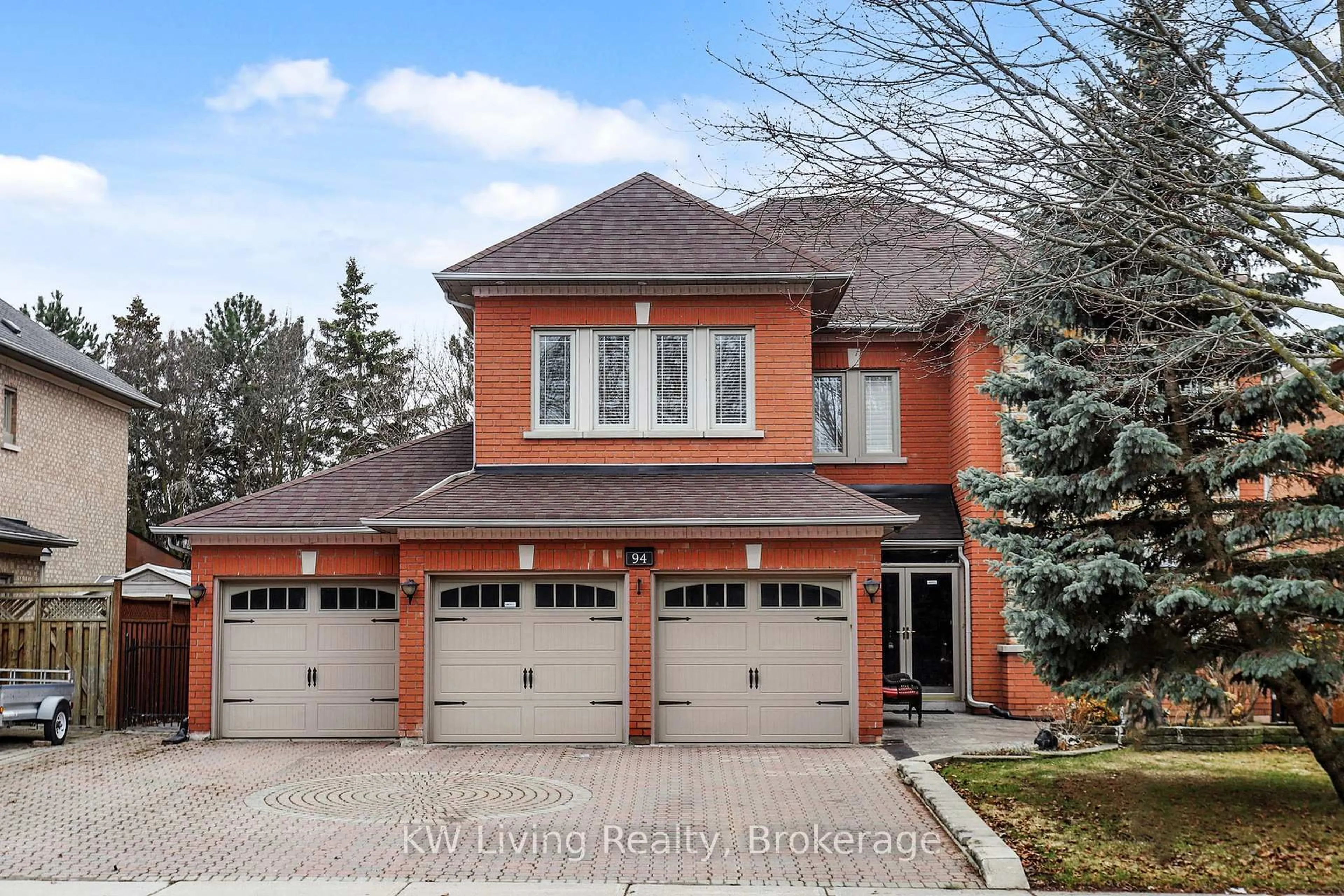 Home with brick exterior material, street for 94 Silver Rose Cres, Markham Ontario L6C 1W6
