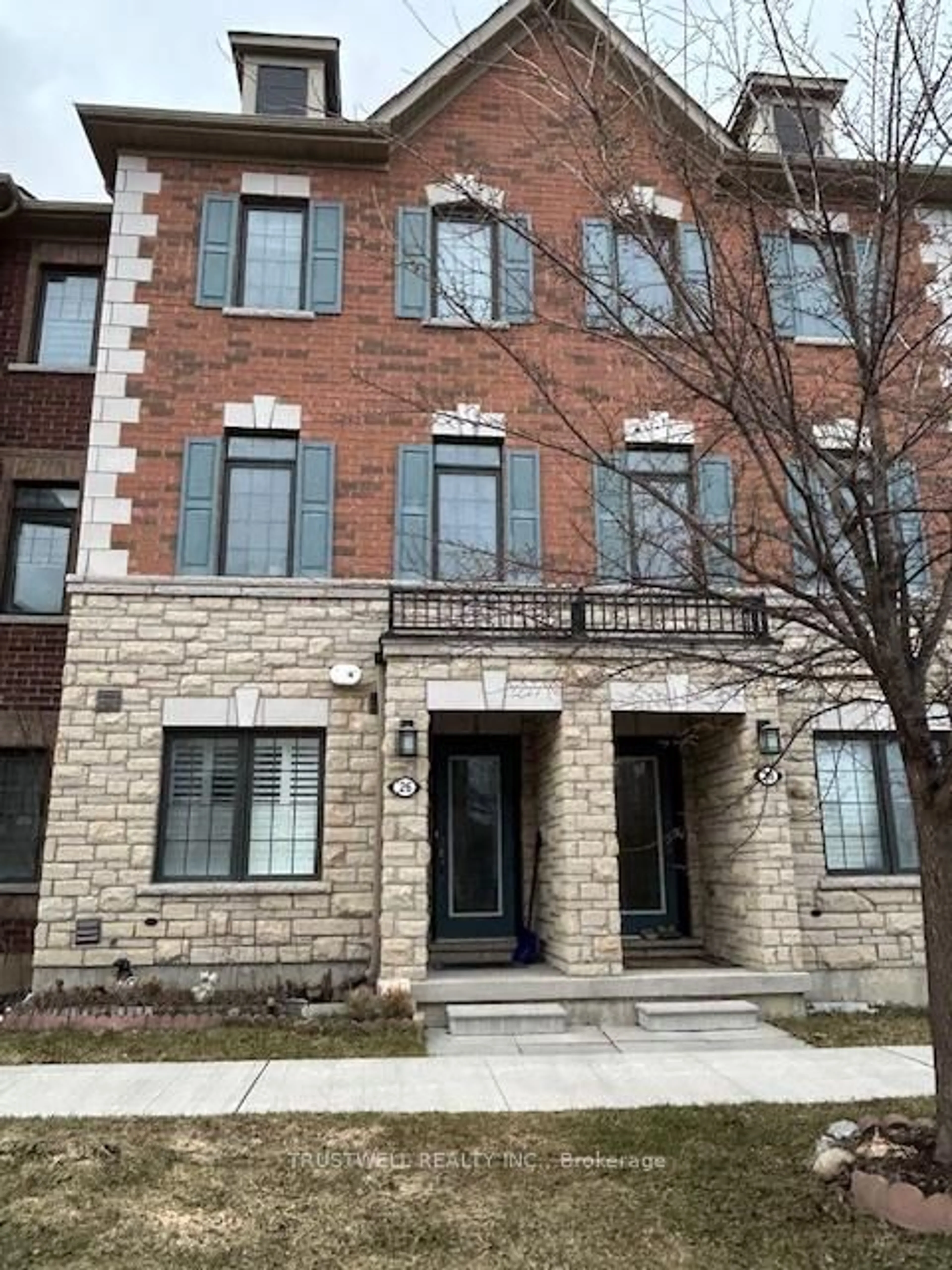 Home with brick exterior material, street for 26 Delft Dr, Markham Ontario L6C 0Z1