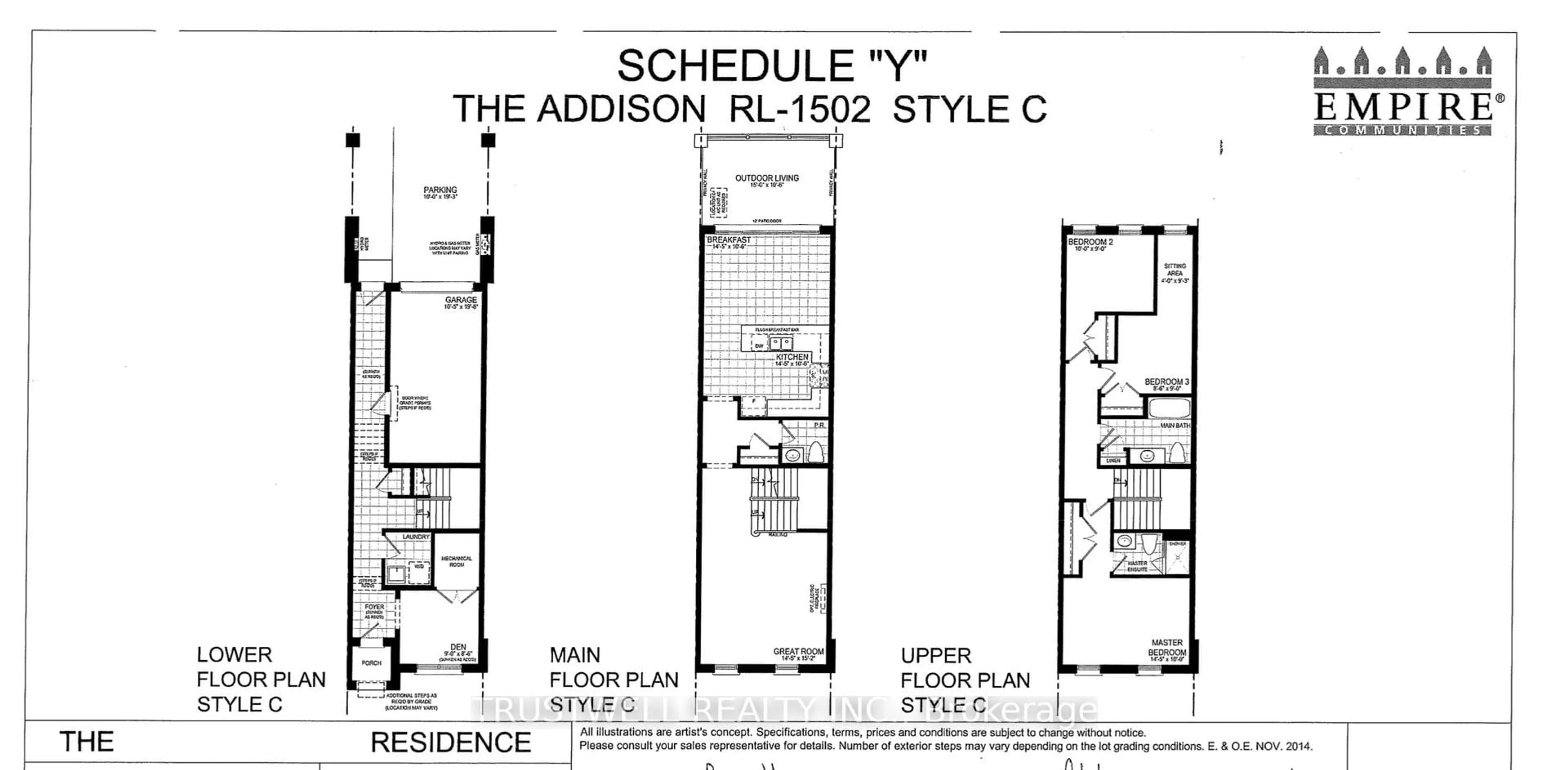Floor plan for 26 Delft Dr, Markham Ontario L6C 0Z1