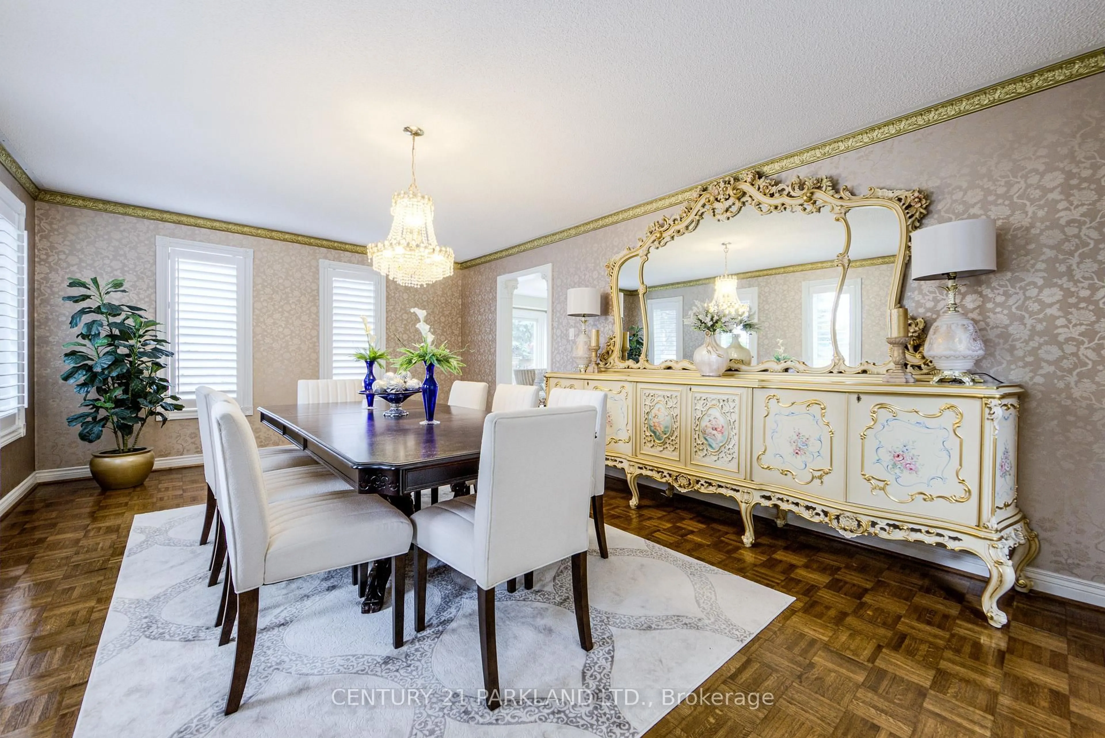 Dining room, wood/laminate floor for 1 Radley St, Vaughan Ontario L4L 8J7