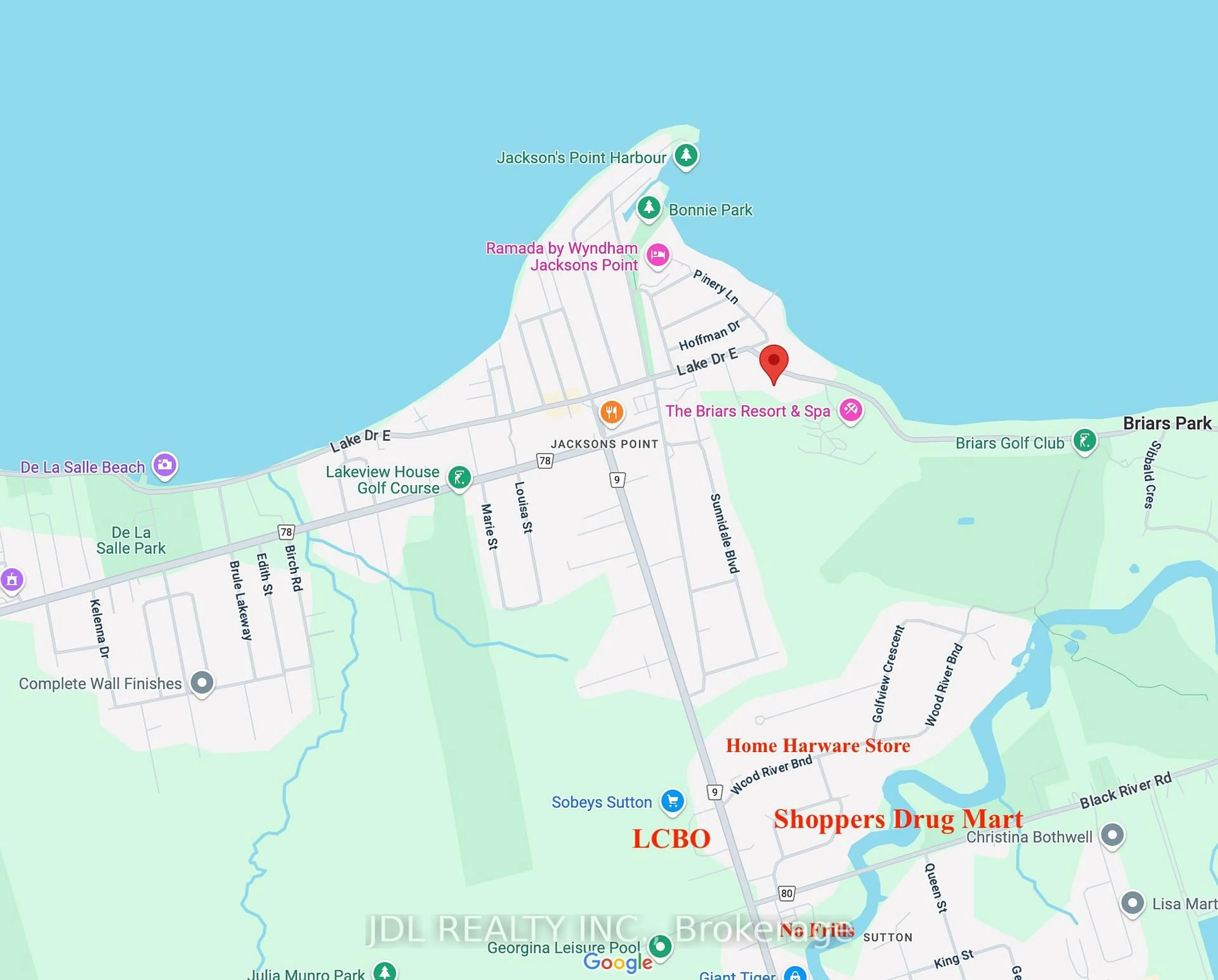 Picture of a map for 11 Hedge Rd, Georgina Ontario L0E 1R0