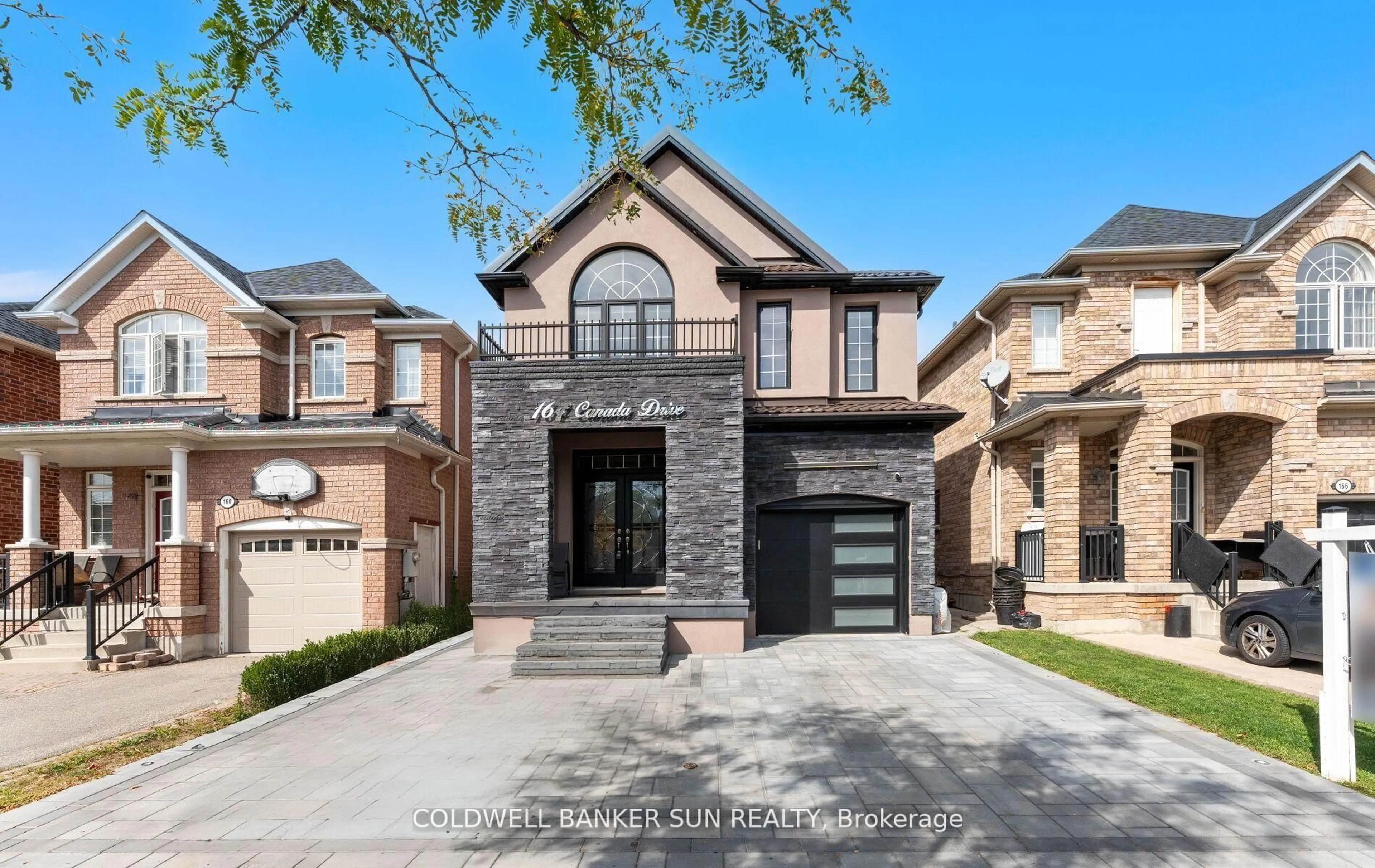 Home with brick exterior material, street for 164 Canada Dr, Vaughan Ontario L4K 0K1