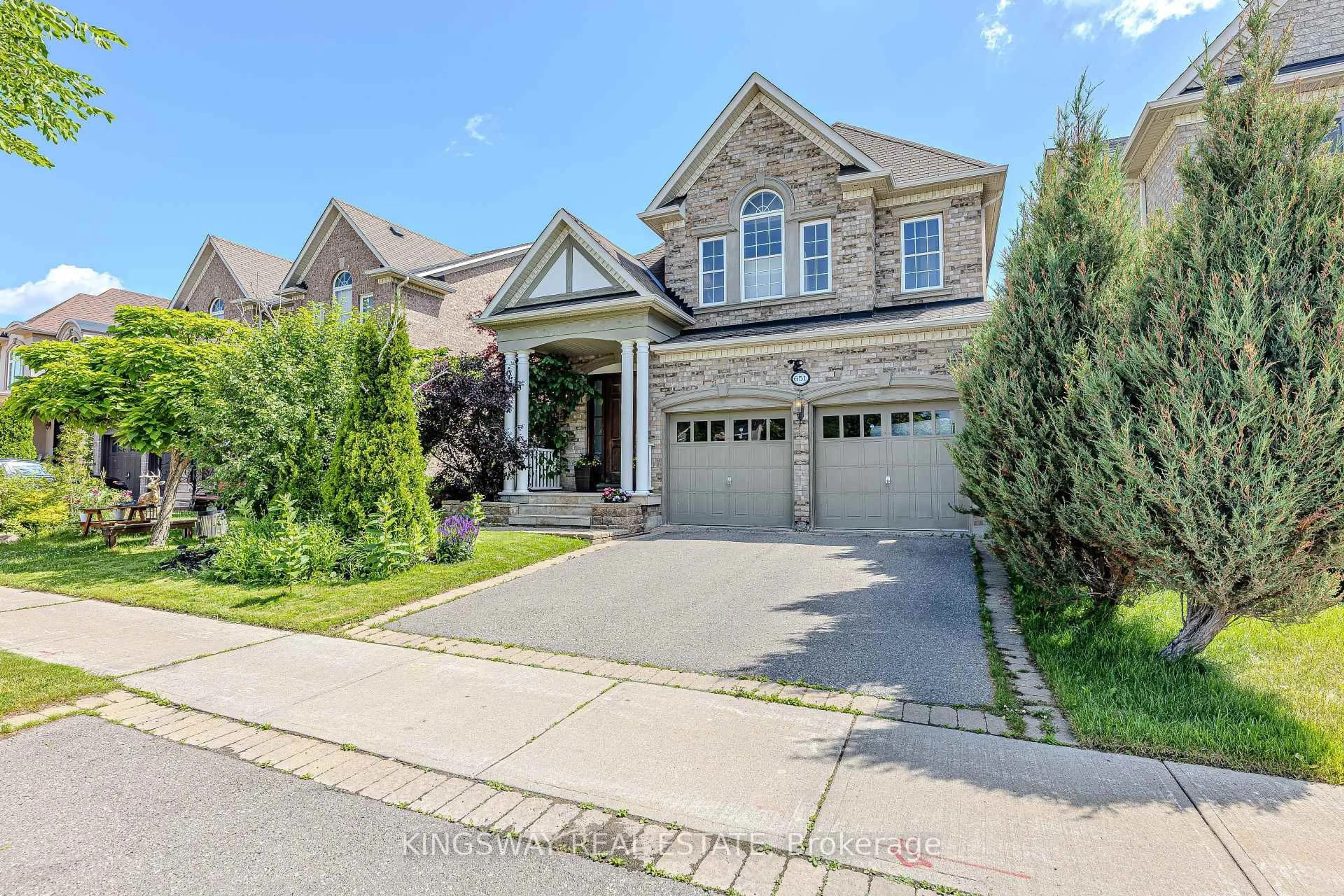 Home with brick exterior material, street for 651 Via Romano Blvd, Vaughan Ontario L6A 0G1