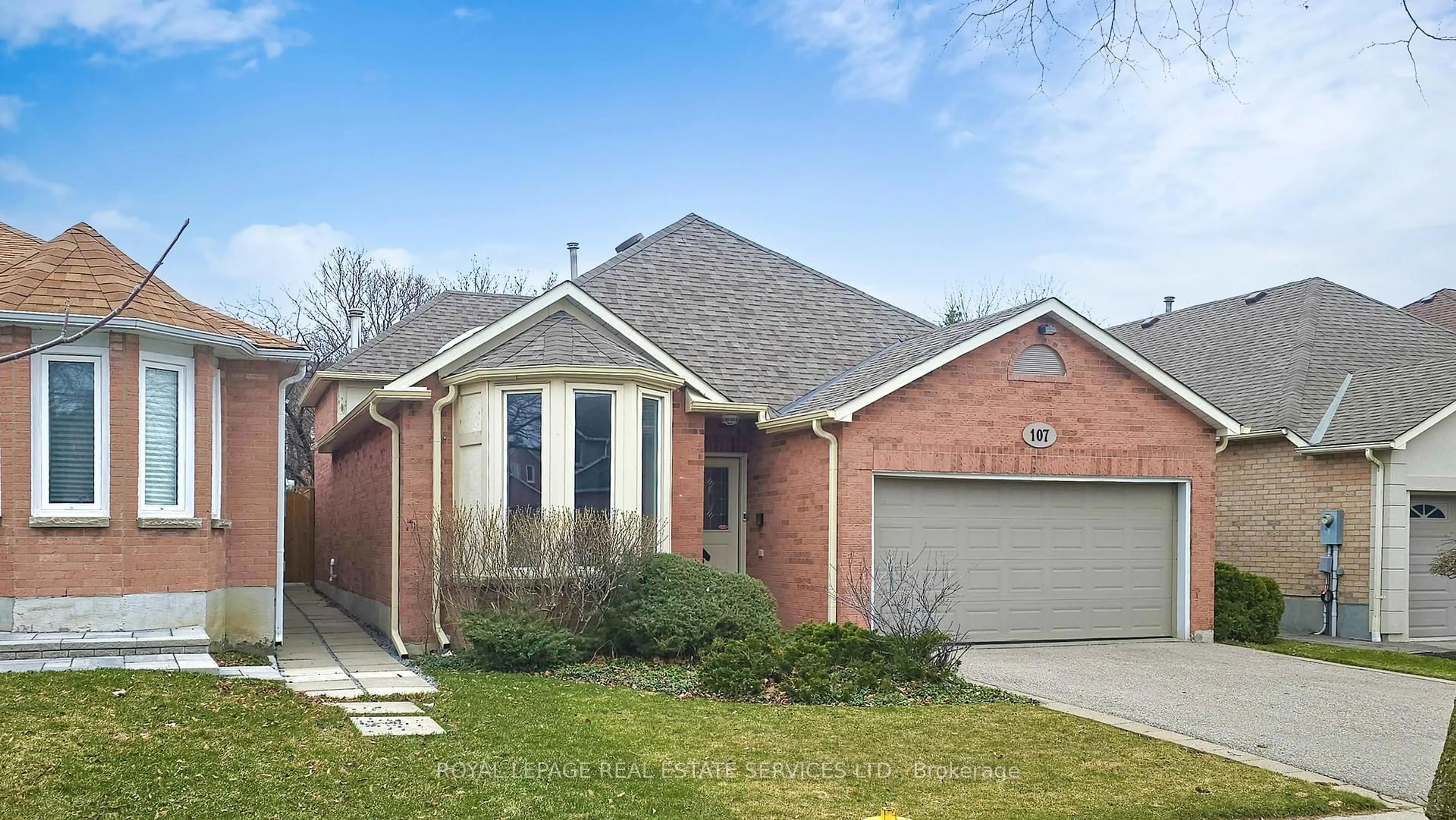 Home with brick exterior material, street for 107 Roseborough Cres, Vaughan Ontario L4J 4V2
