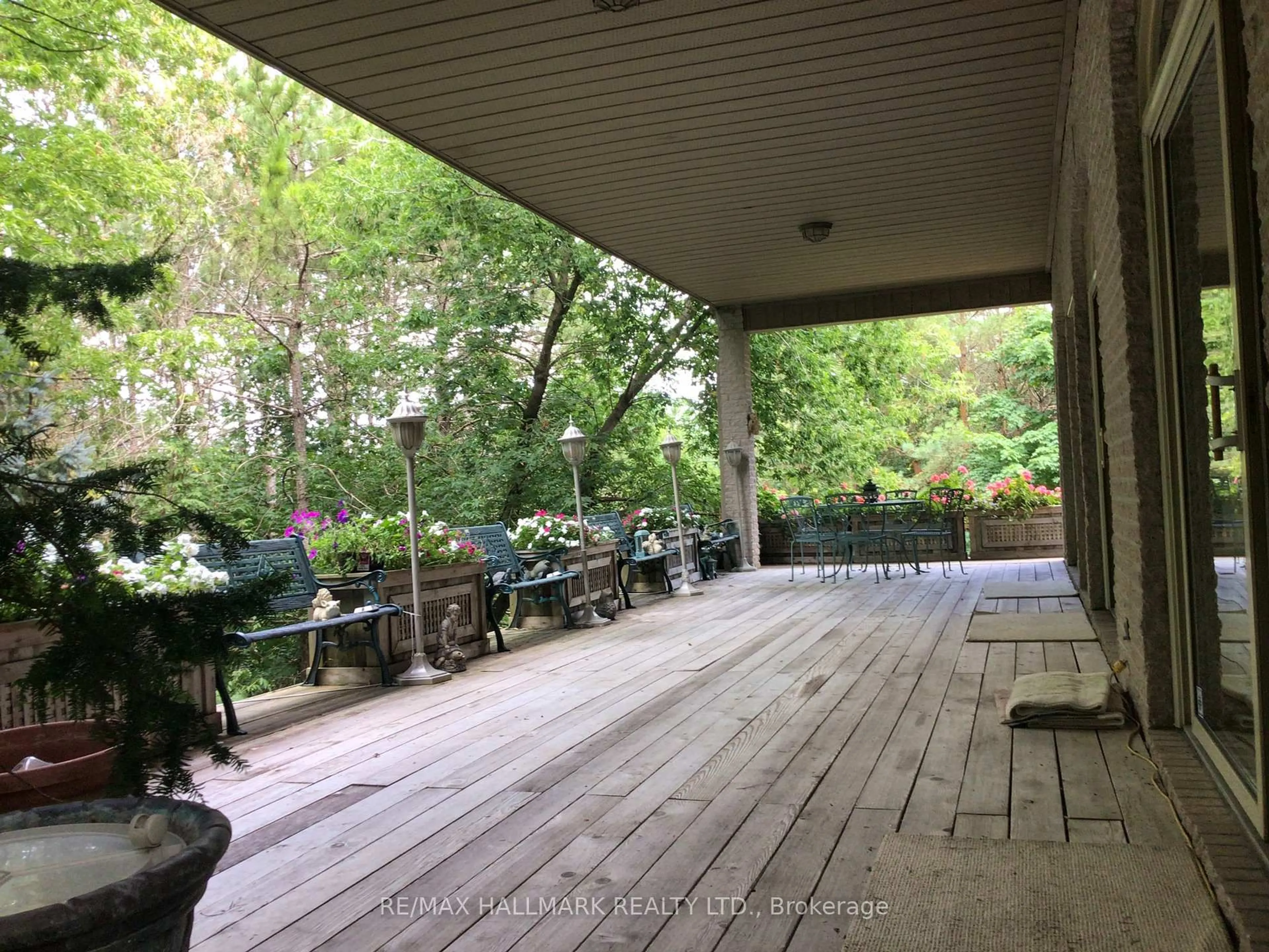 Patio, forest/trees view for 18381 McCowan Rd, East Gwillimbury Ontario L0G 1M0