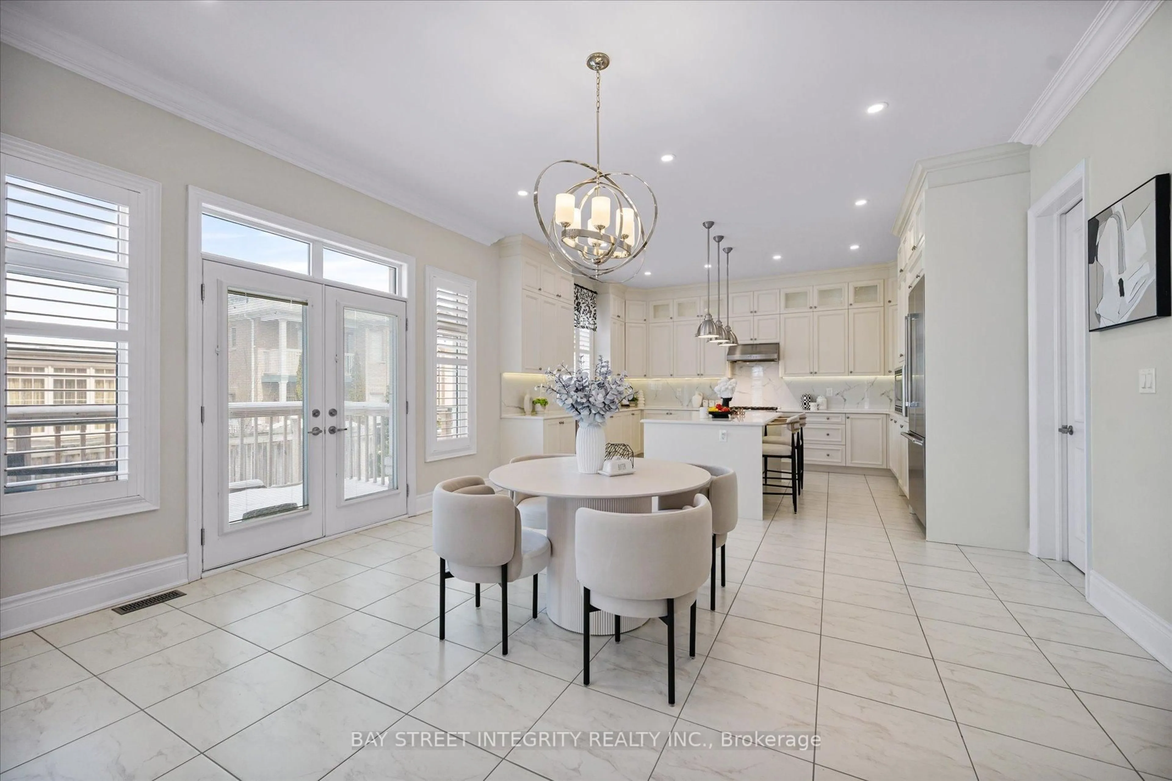 Open concept kitchen, ceramic/tile floor for 163 Abner Miles Dr, Vaughan Ontario L6A 4X4