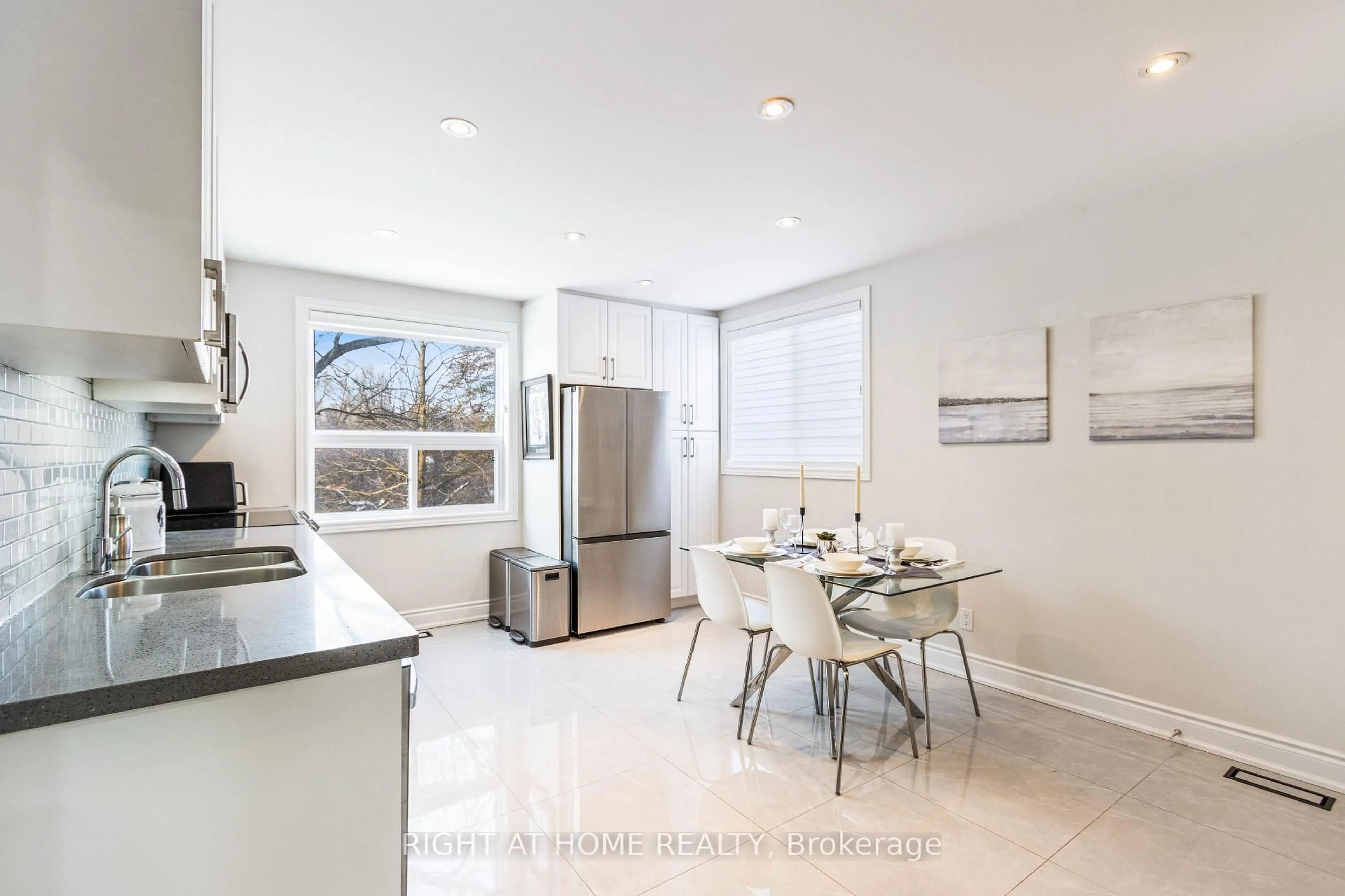 Contemporary kitchen, ceramic/tile floor for 735 Srigley St, Newmarket Ontario L3Y 1X6