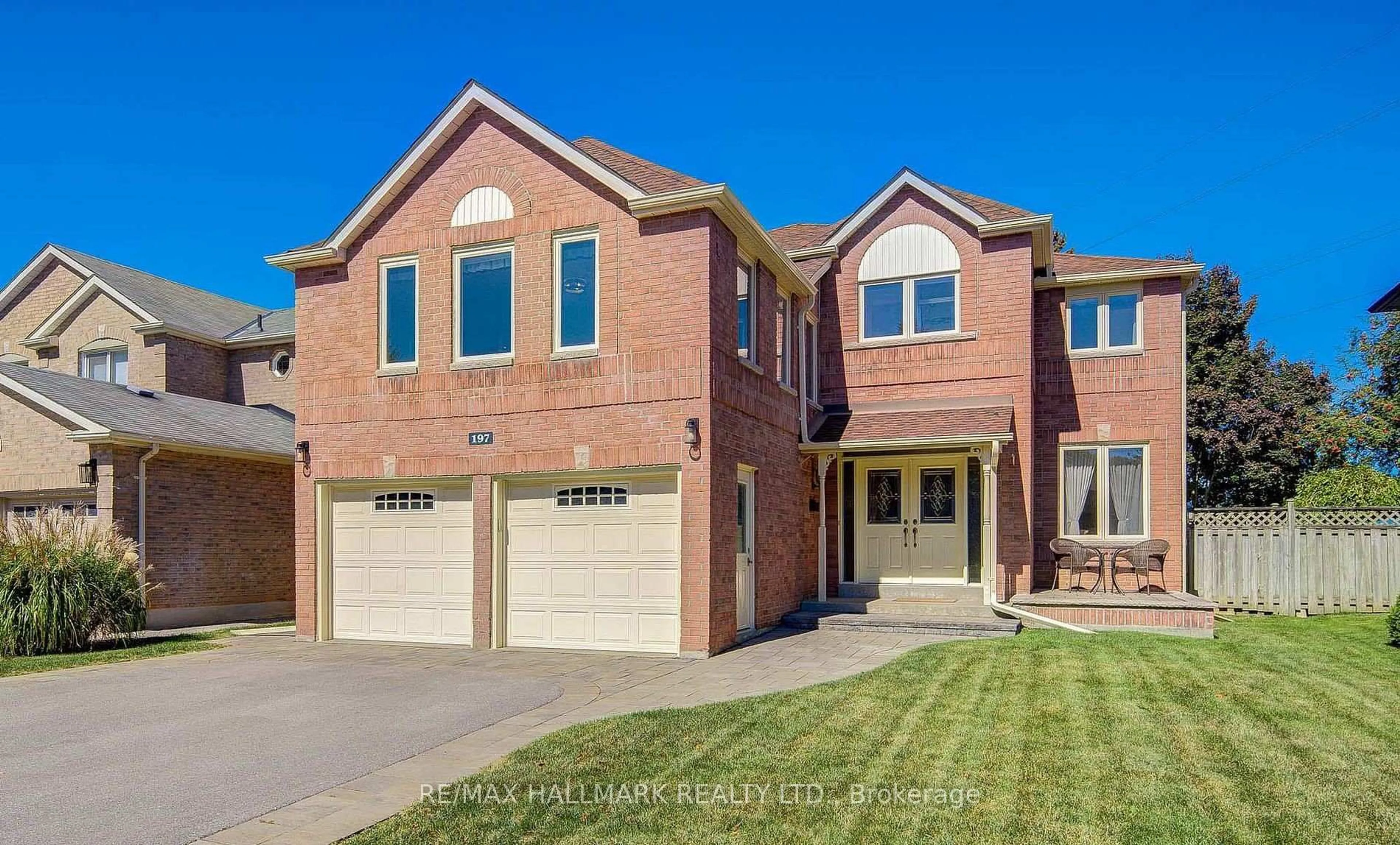 Home with brick exterior material, street for 197 Mccaffrey Rd, Newmarket Ontario L3X 1K1