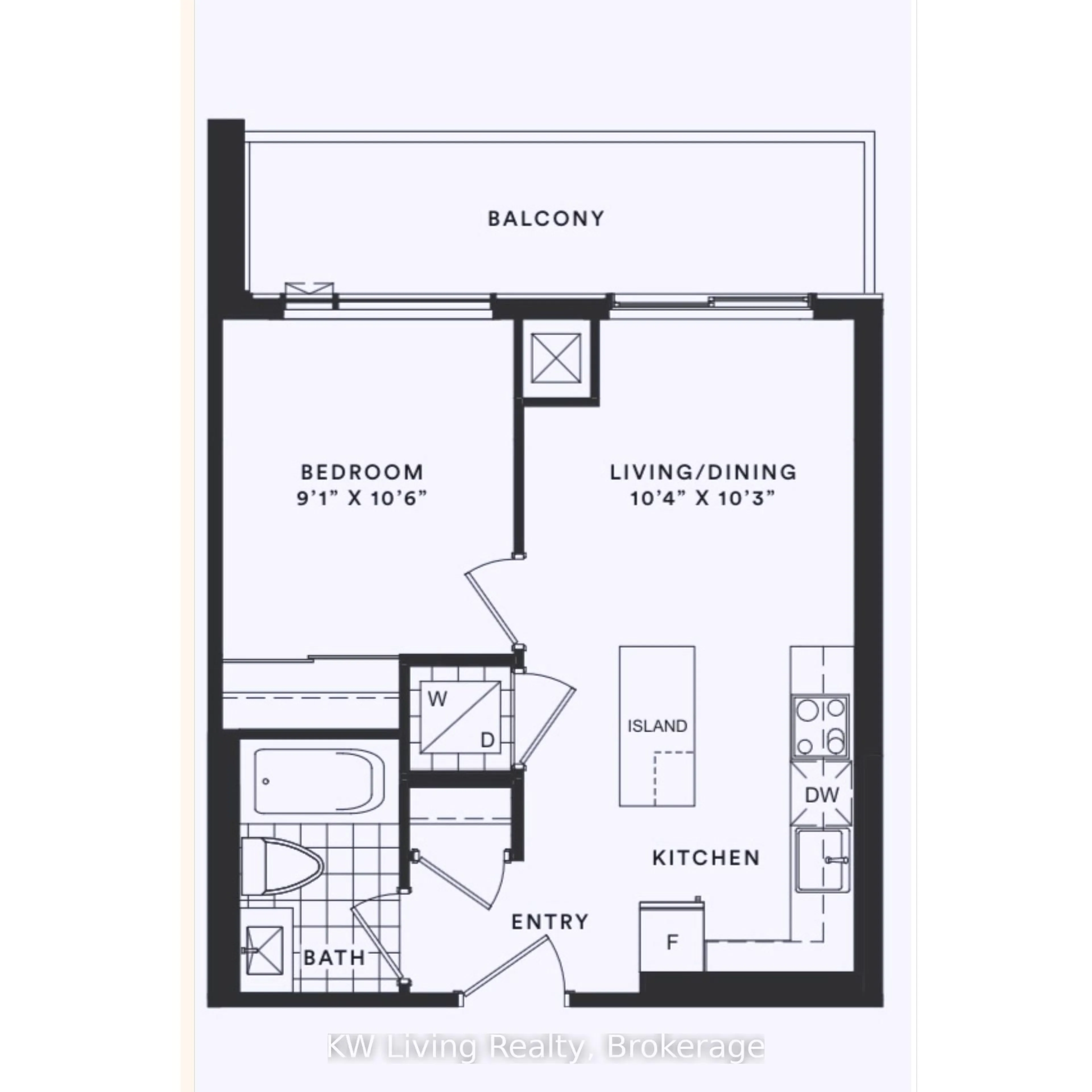 Floor plan for 7950 Bathurst St #818, Vaughan Ontario L4J 0L4