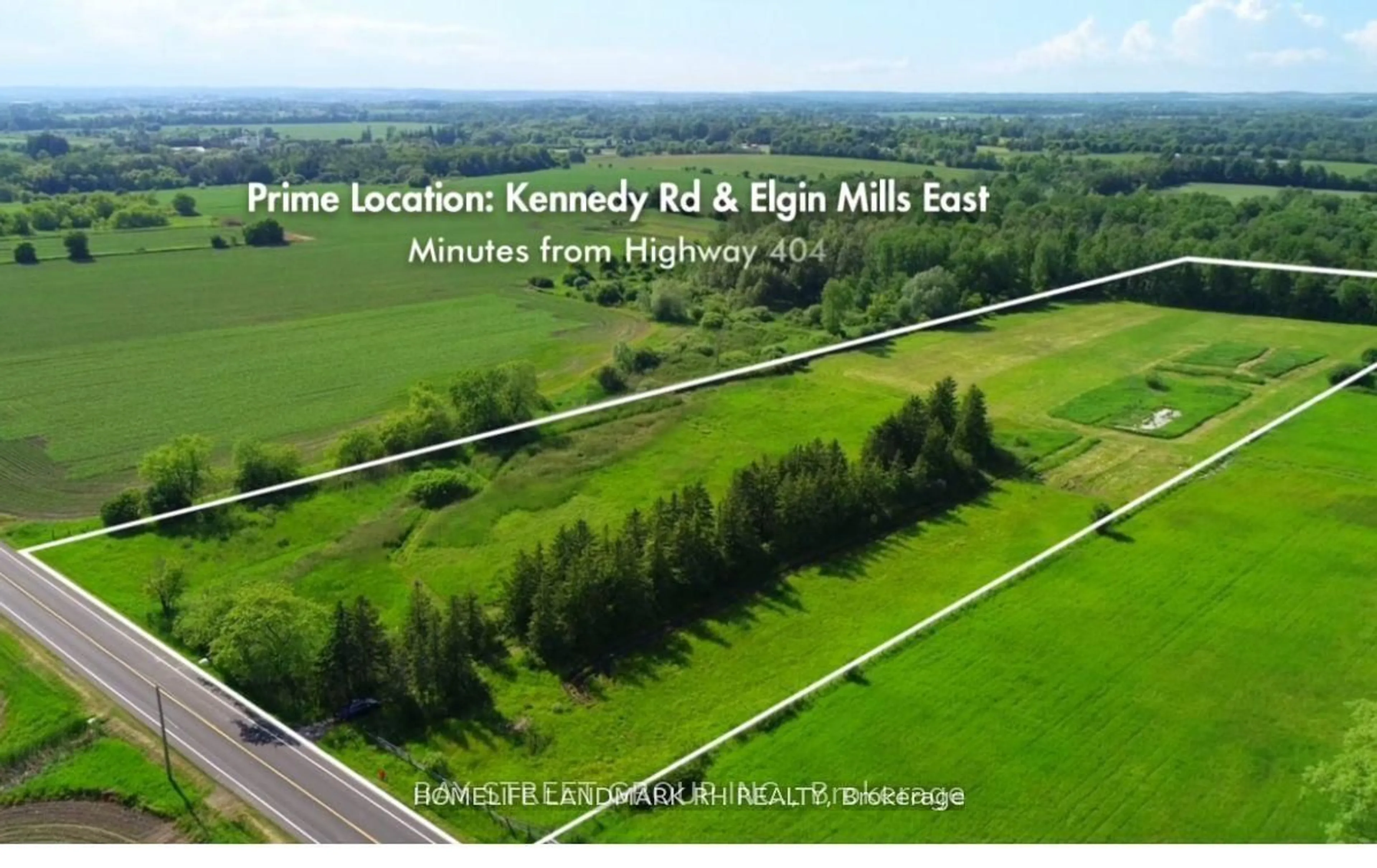 A pic from outside/outdoor area/front of a property/back of a property/a pic from drone, mountain view for 4870 Elgin Mills Rd, Markham Ontario L6C 1L5