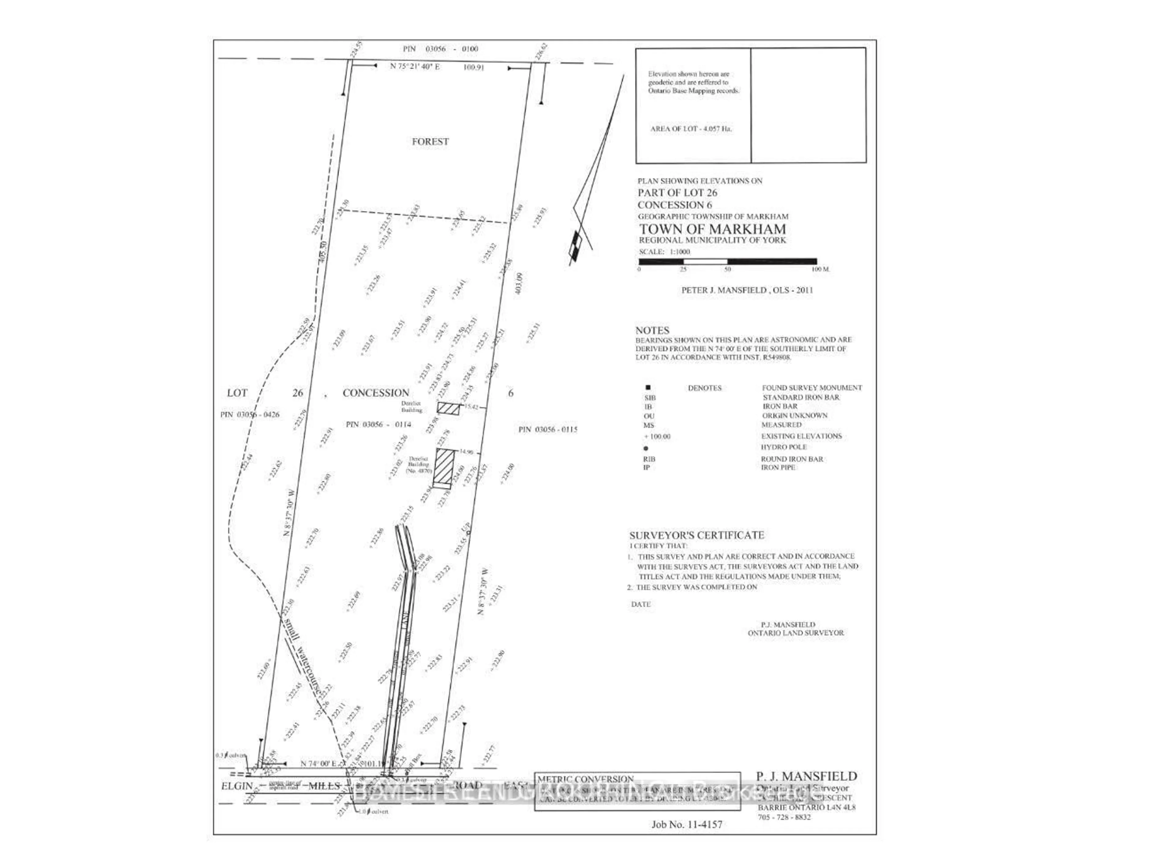 Floor plan for 4870 Elgin Mills Rd, Markham Ontario L6C 1L5