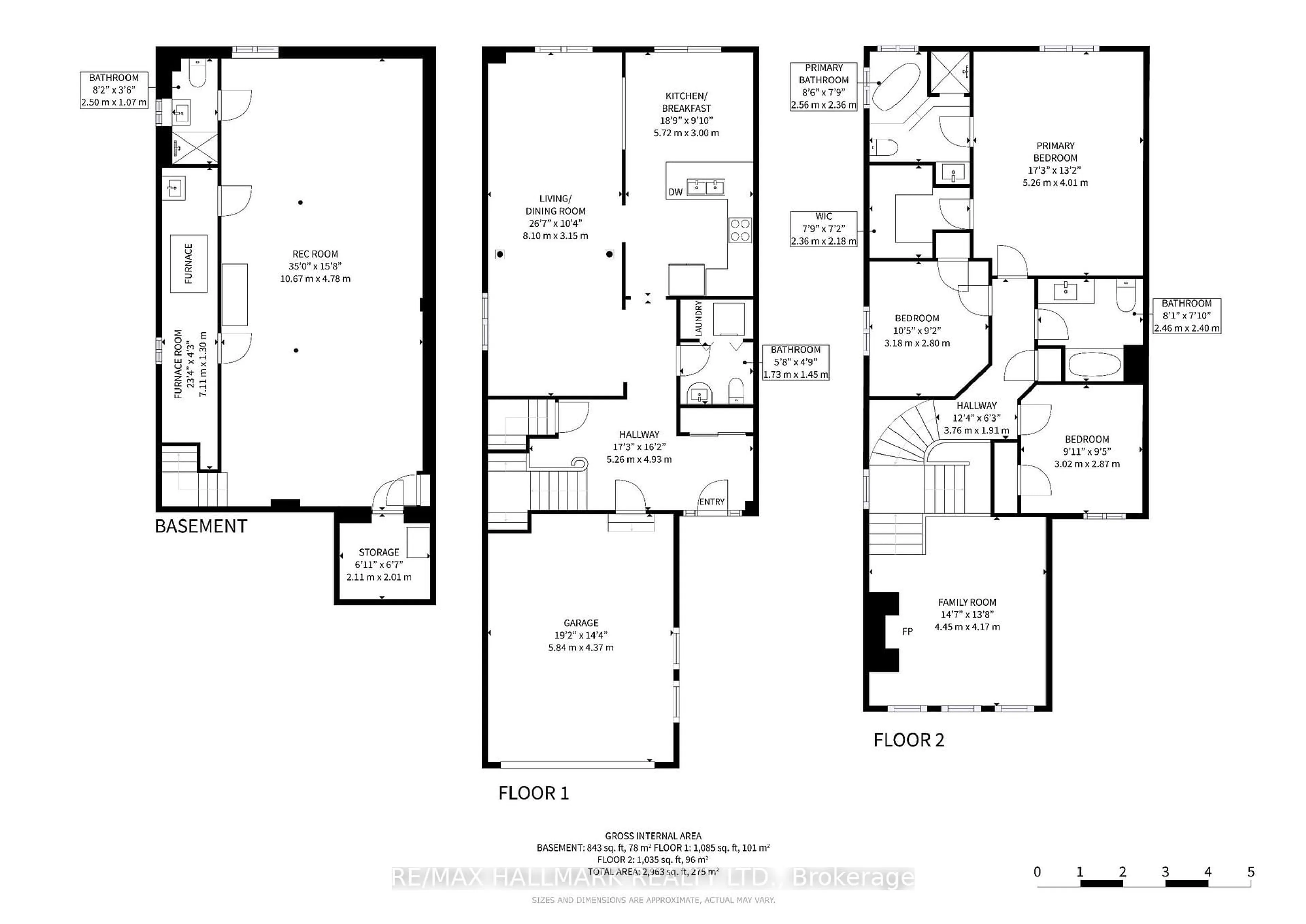 Floor plan for 156 Stone Rd, Aurora Ontario L4G 6Y9