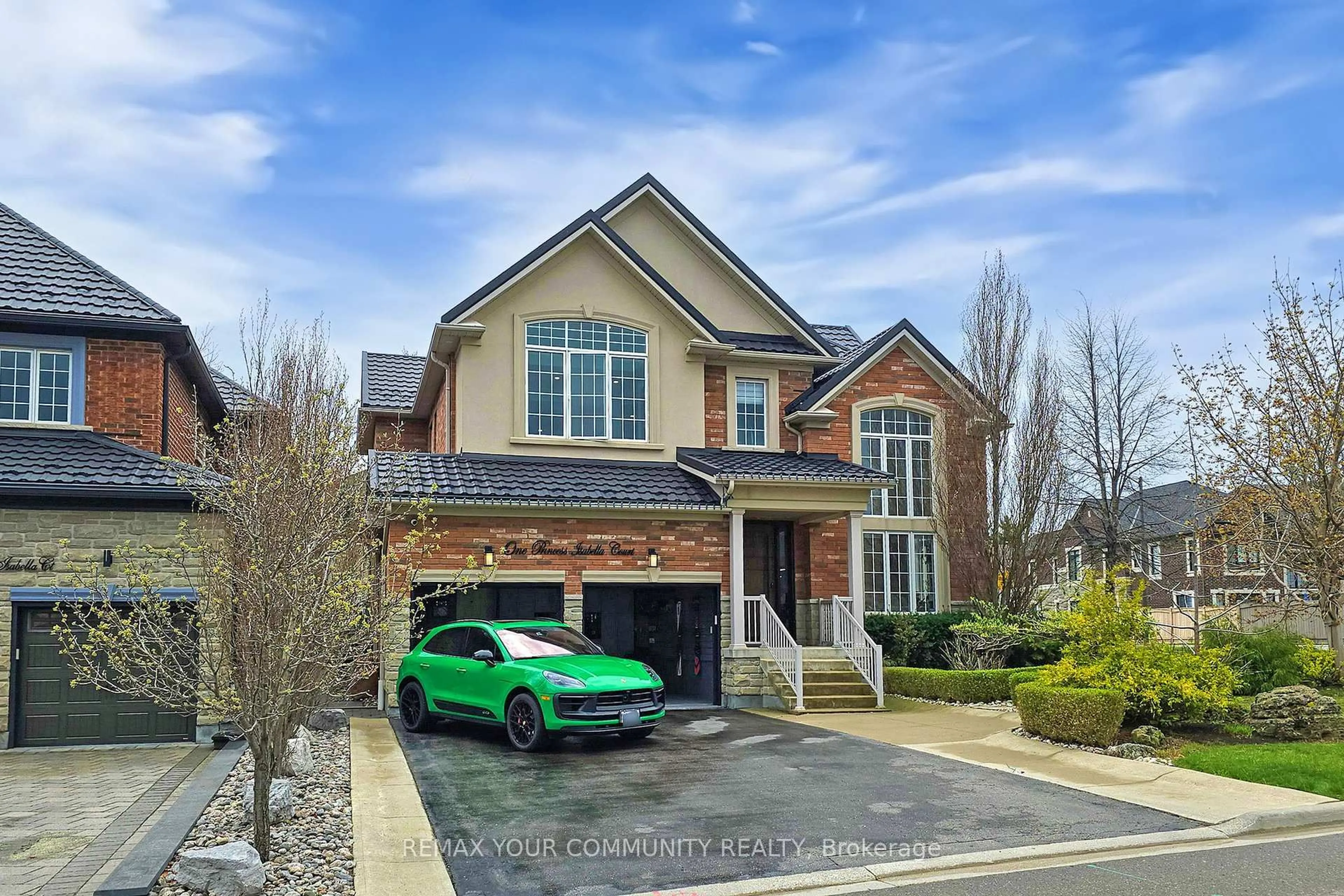 Home with brick exterior material, street for 1 Princess Isabella Crt, Vaughan Ontario L6A 4B3