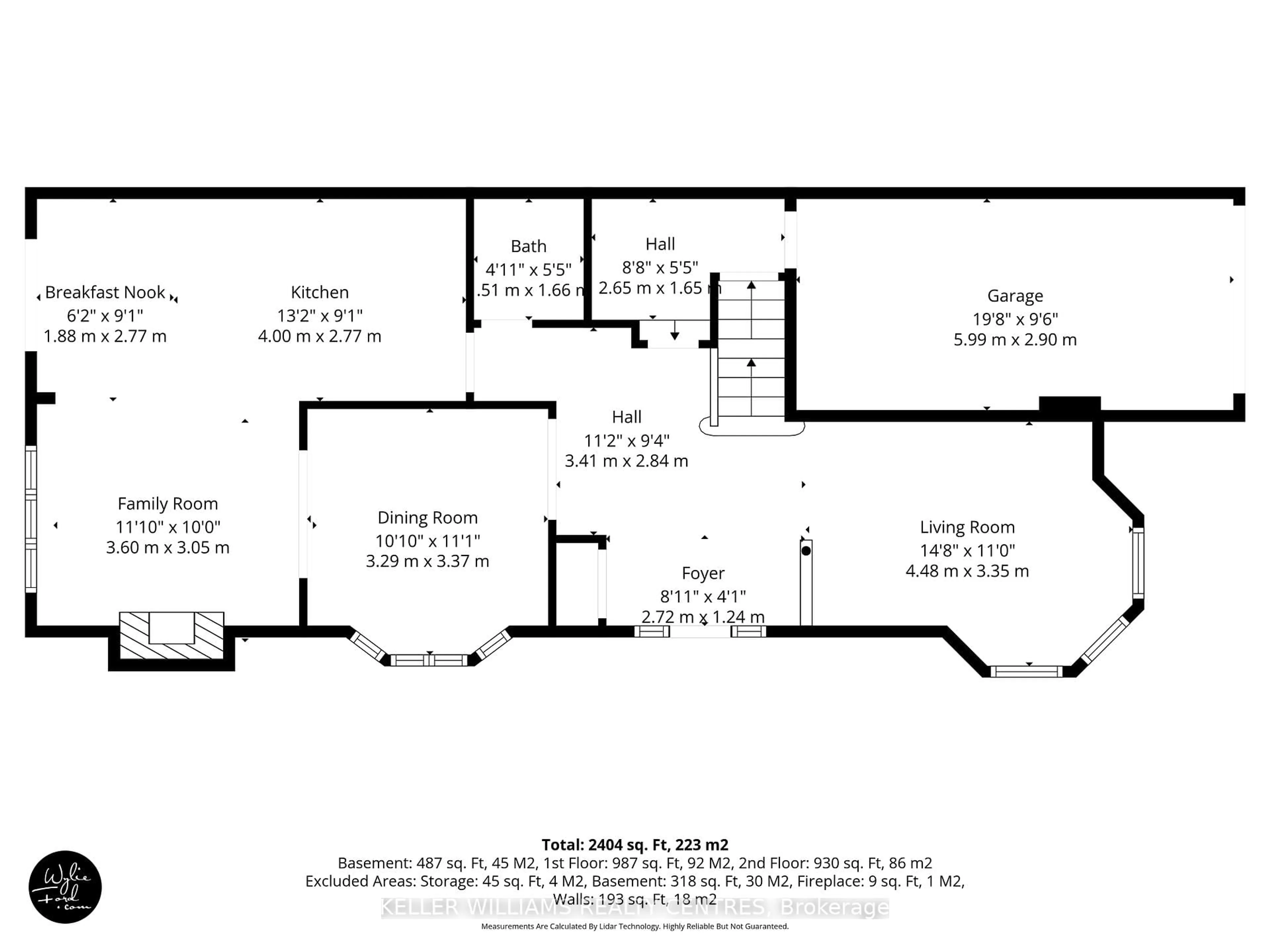 Floor plan for 577 Osler Crt, Newmarket Ontario L3X 2P4