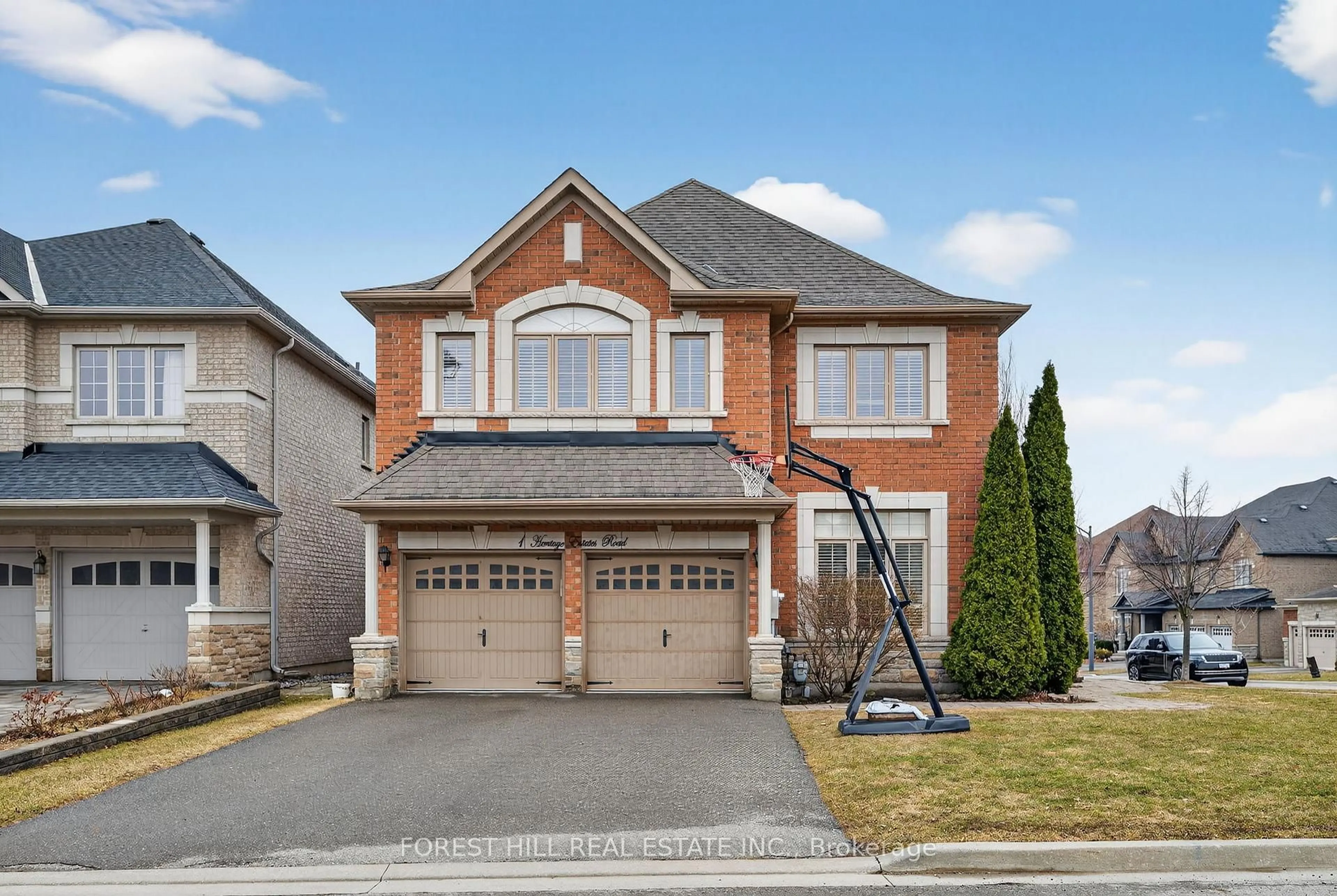 Home with brick exterior material, street for 1 Heritage Estates Rd, Vaughan Ontario L6A 4J7