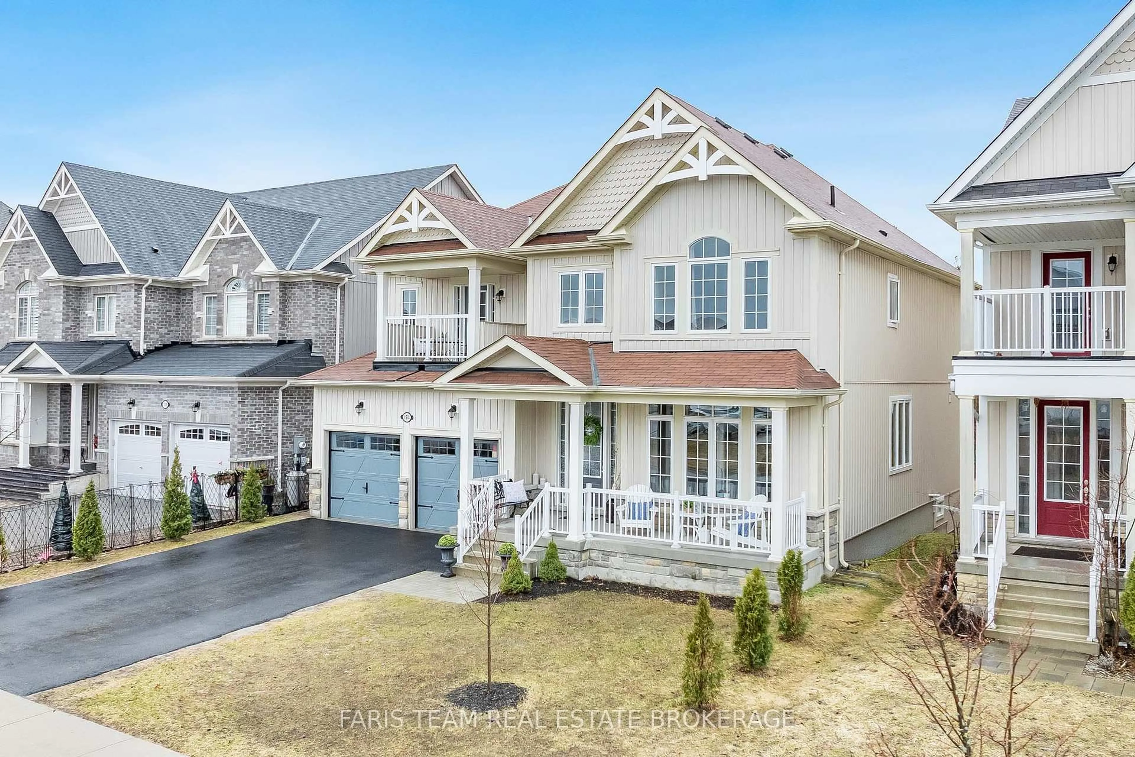 Home with vinyl exterior material, street for 184 Brownley Lane, Essa Ontario L0M 1B6