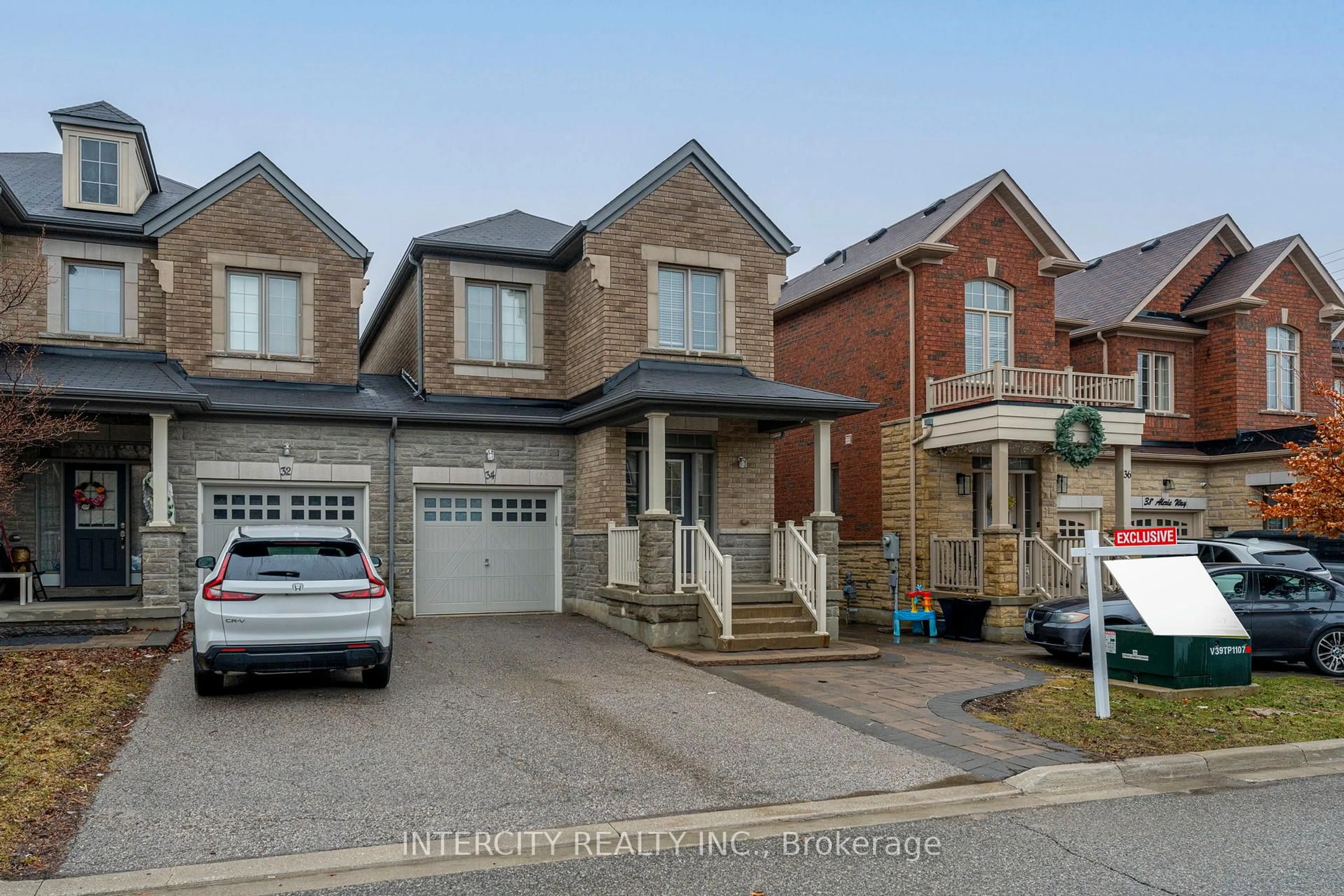 Home with brick exterior material, street for 34 Alexie Way, Vaughan Ontario L4H 3V3
