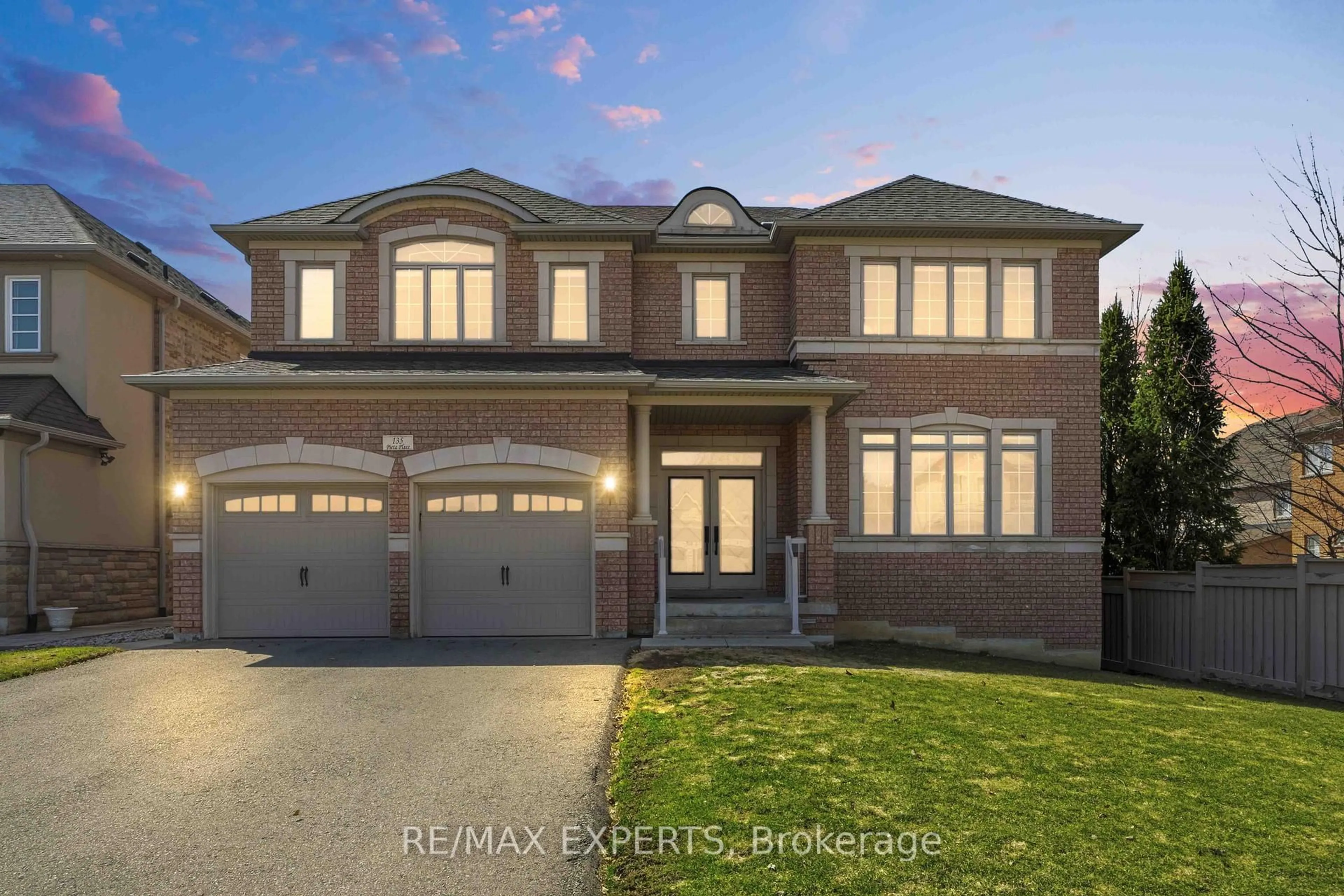 Home with brick exterior material, street for 135 Pieta Pl, Vaughan Ontario L4H 3G2