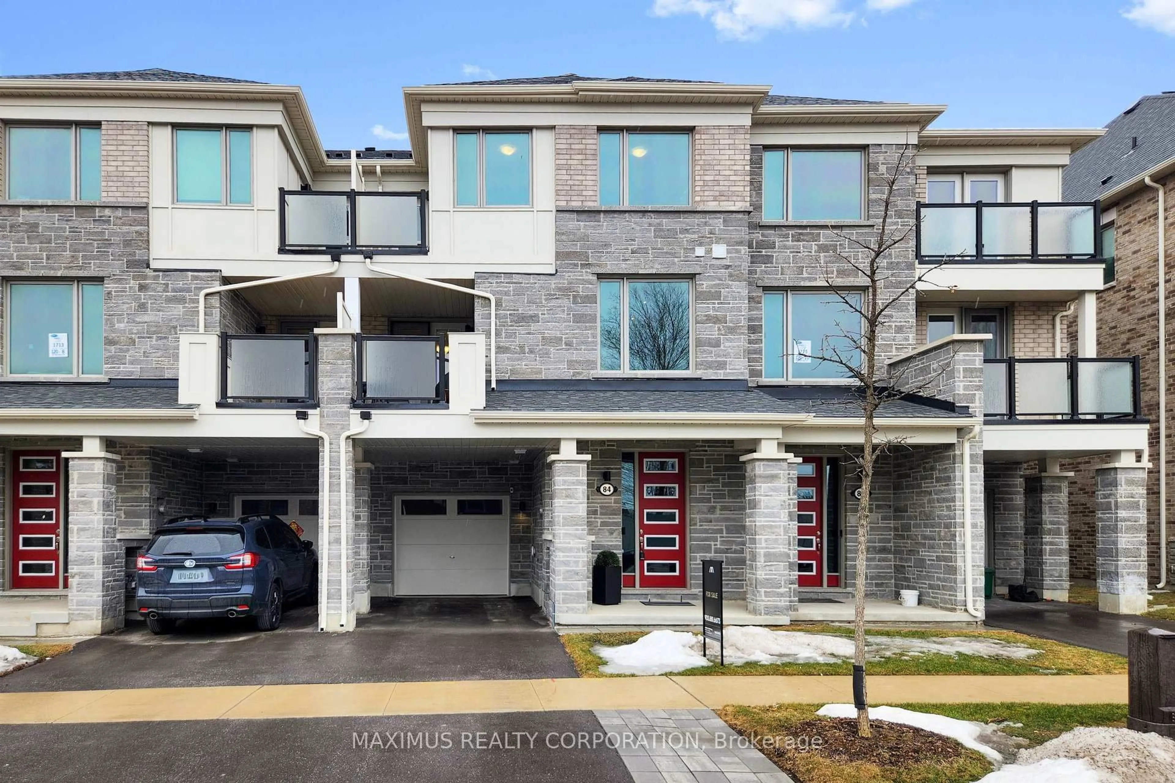 Home with brick exterior material, street for 84 Thomas Frisby Jr Cres, Markham Ontario L6C 3L2