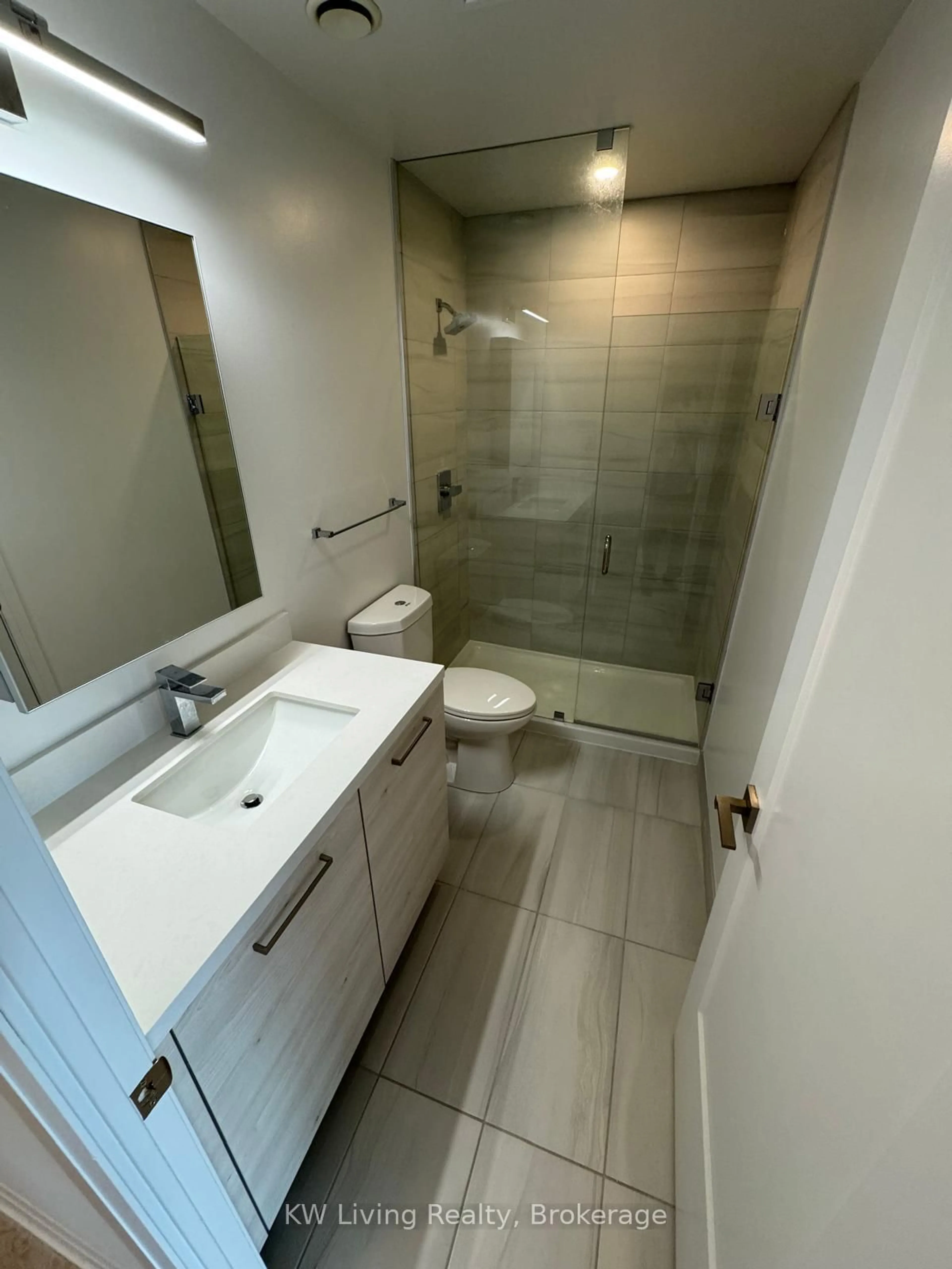 Standard bathroom, ceramic/tile floor for 12 Gandhi Lane #2601, Markham Ontario L3T 0G8