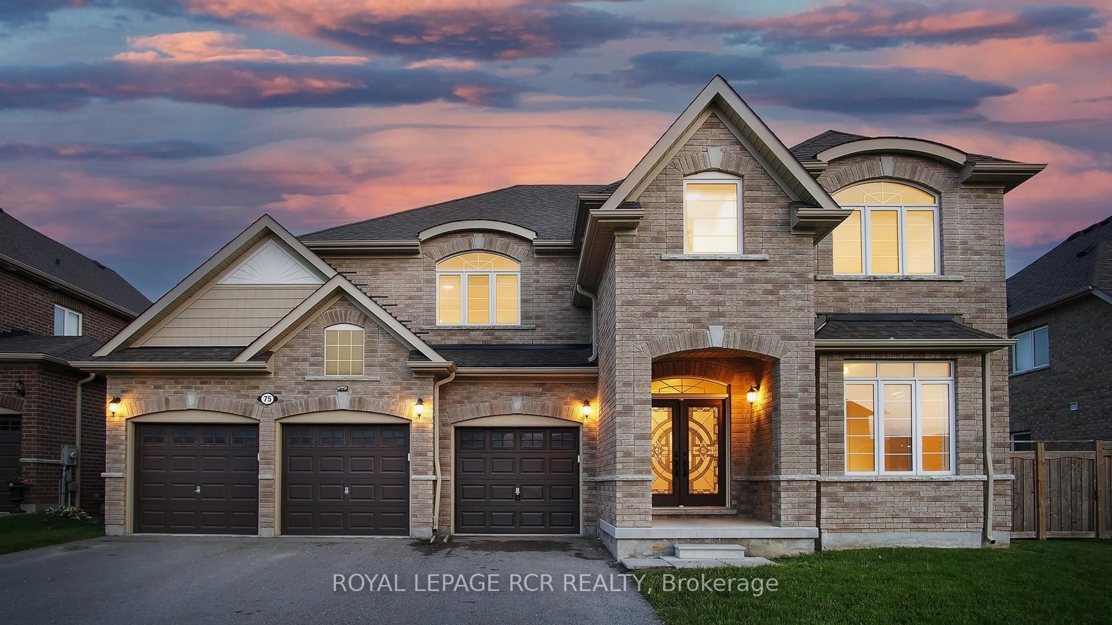 Home with brick exterior material, street for 75 Dr. George Burrows Pkwy, Georgina Ontario L0E 1R0