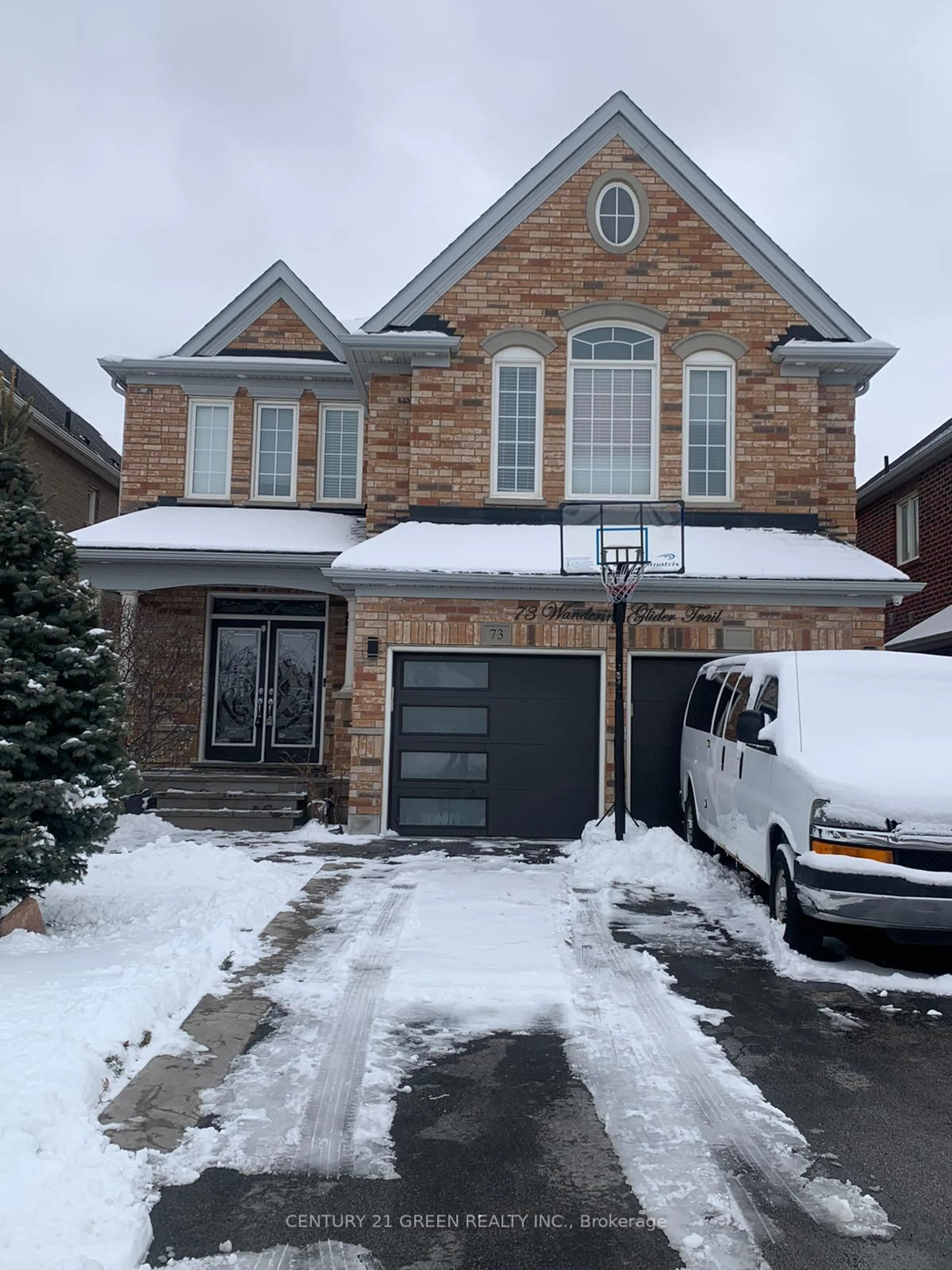 Home with brick exterior material, street for 73 Wandering Glider Tr, Bradford West Gwillimbury Ontario L3Z 2A5