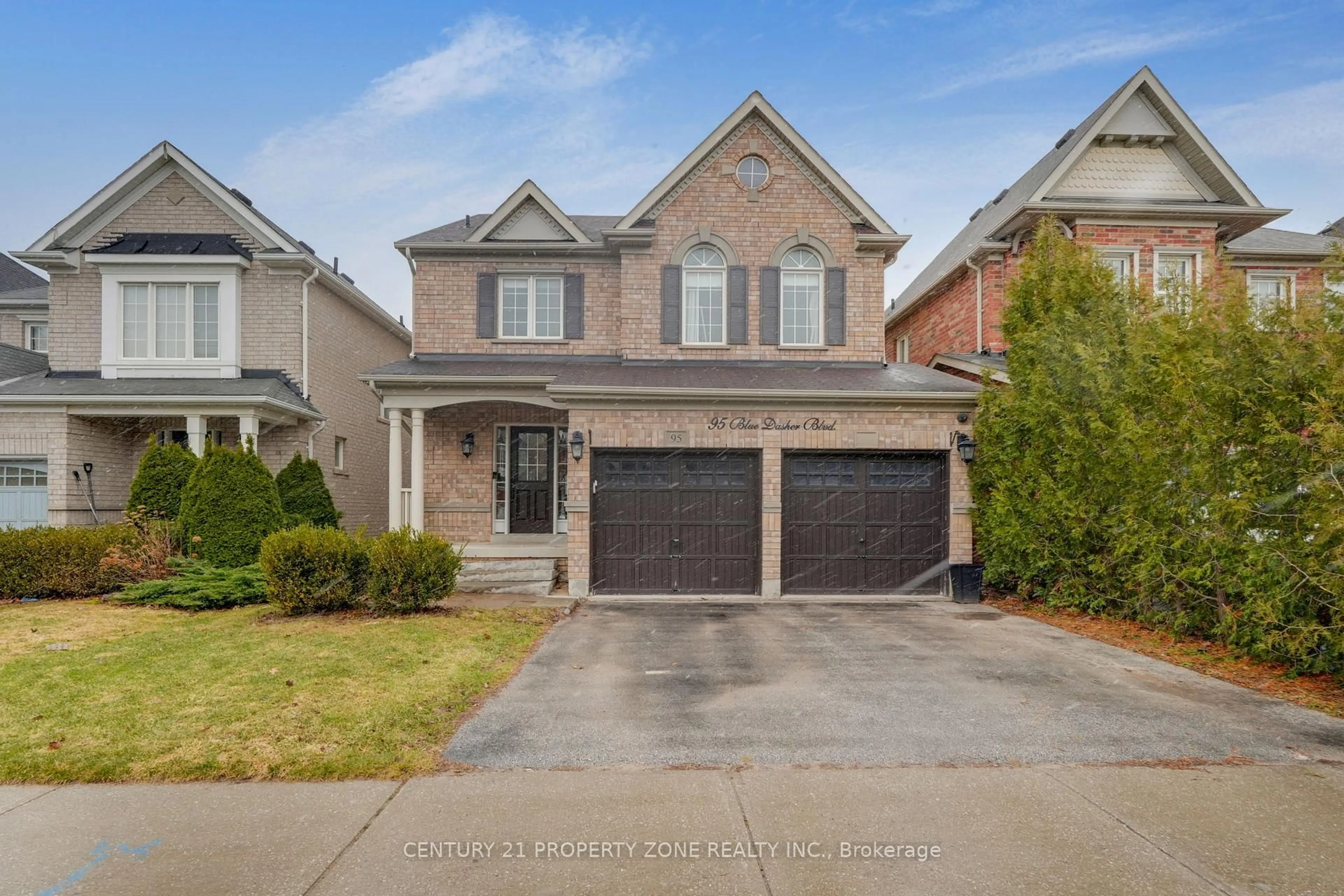Home with brick exterior material, street for 95 Blue Dasher Blvd, Bradford West Gwillimbury Ontario L3Z 0J2