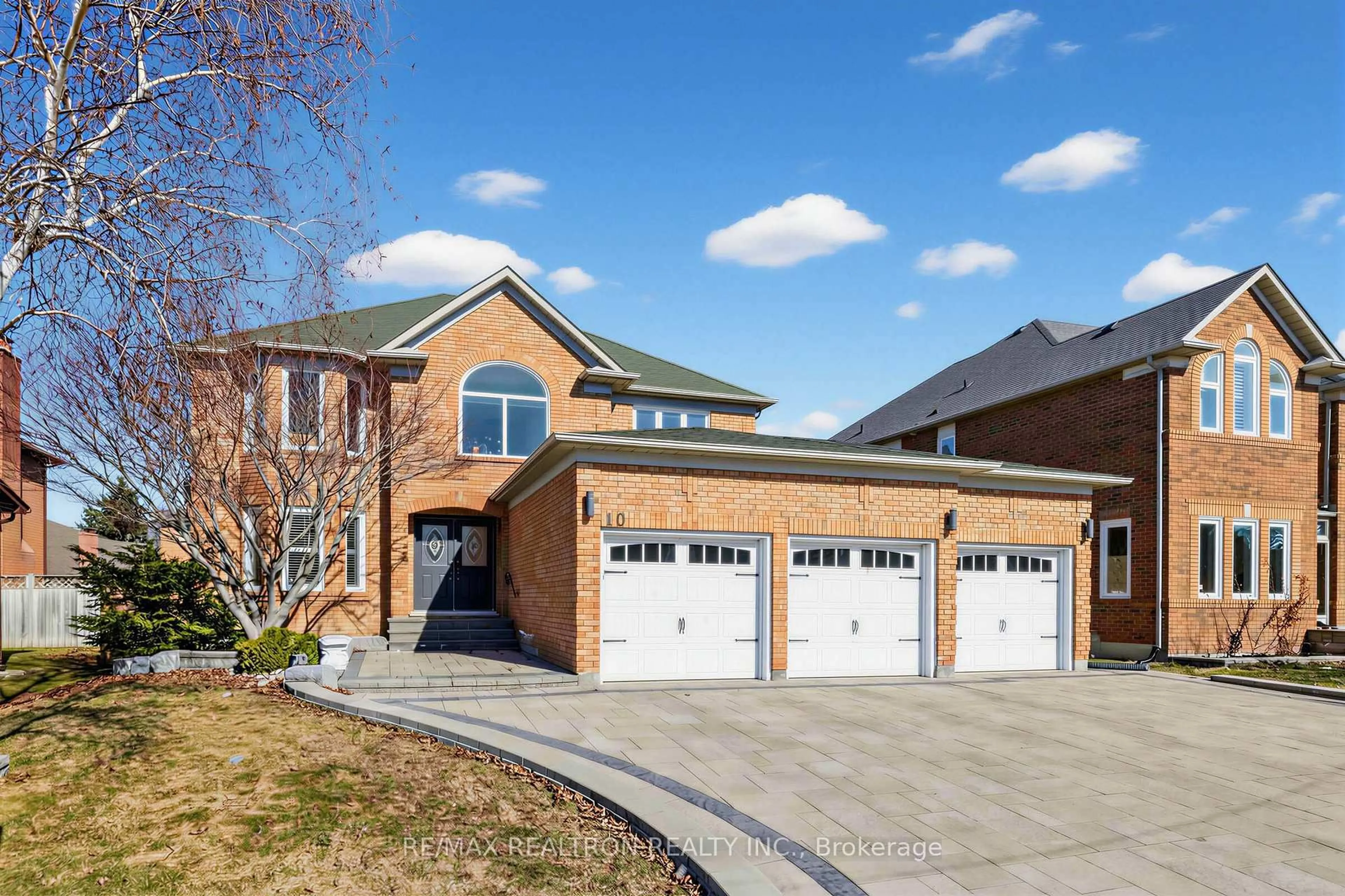 Home with brick exterior material, street for 10 MACRILL Rd, Markham Ontario L6C 1S2