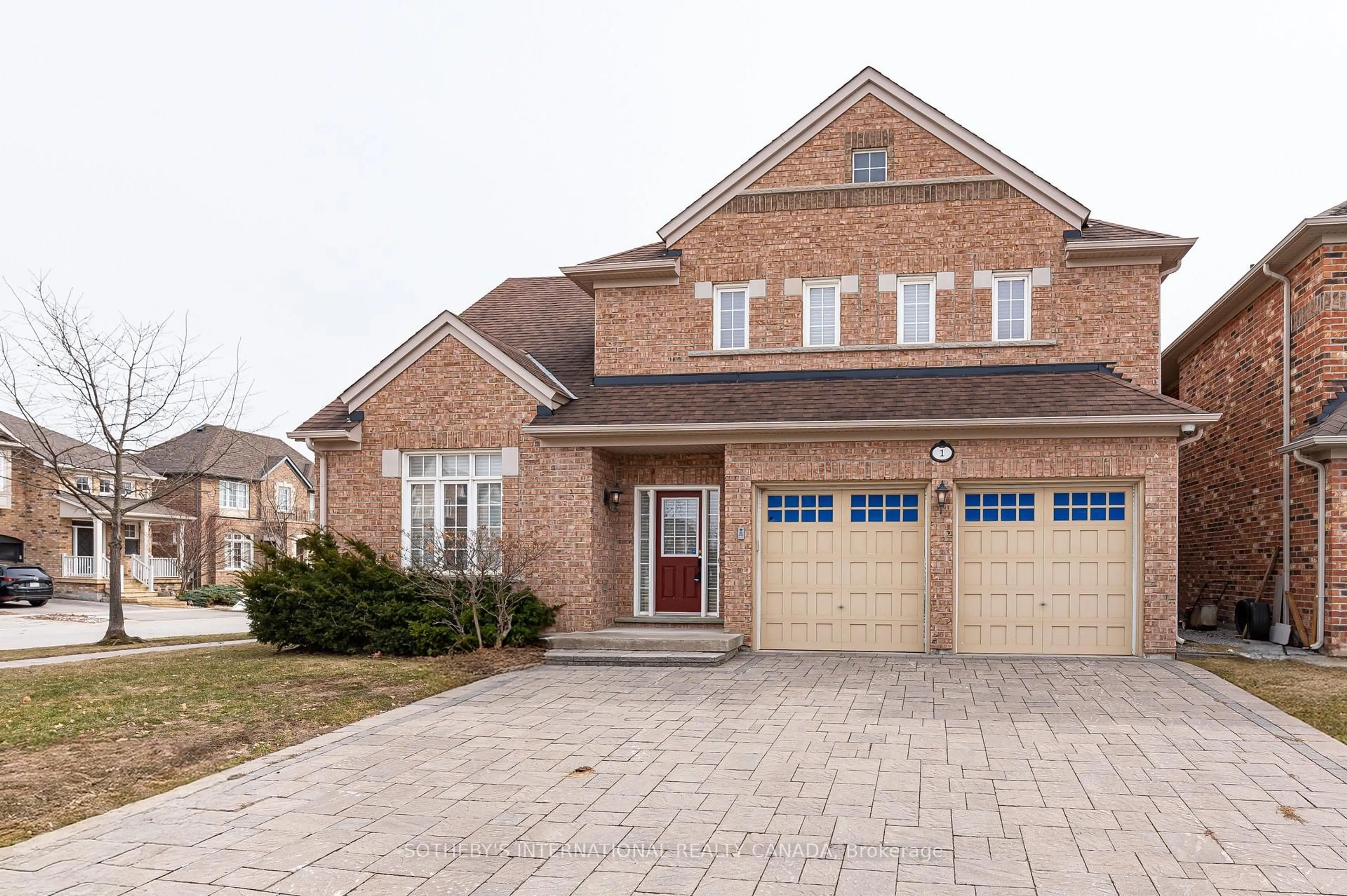 Home with brick exterior material, street for 1 Herbert Wales Cres, Markham Ontario L6C 0G1