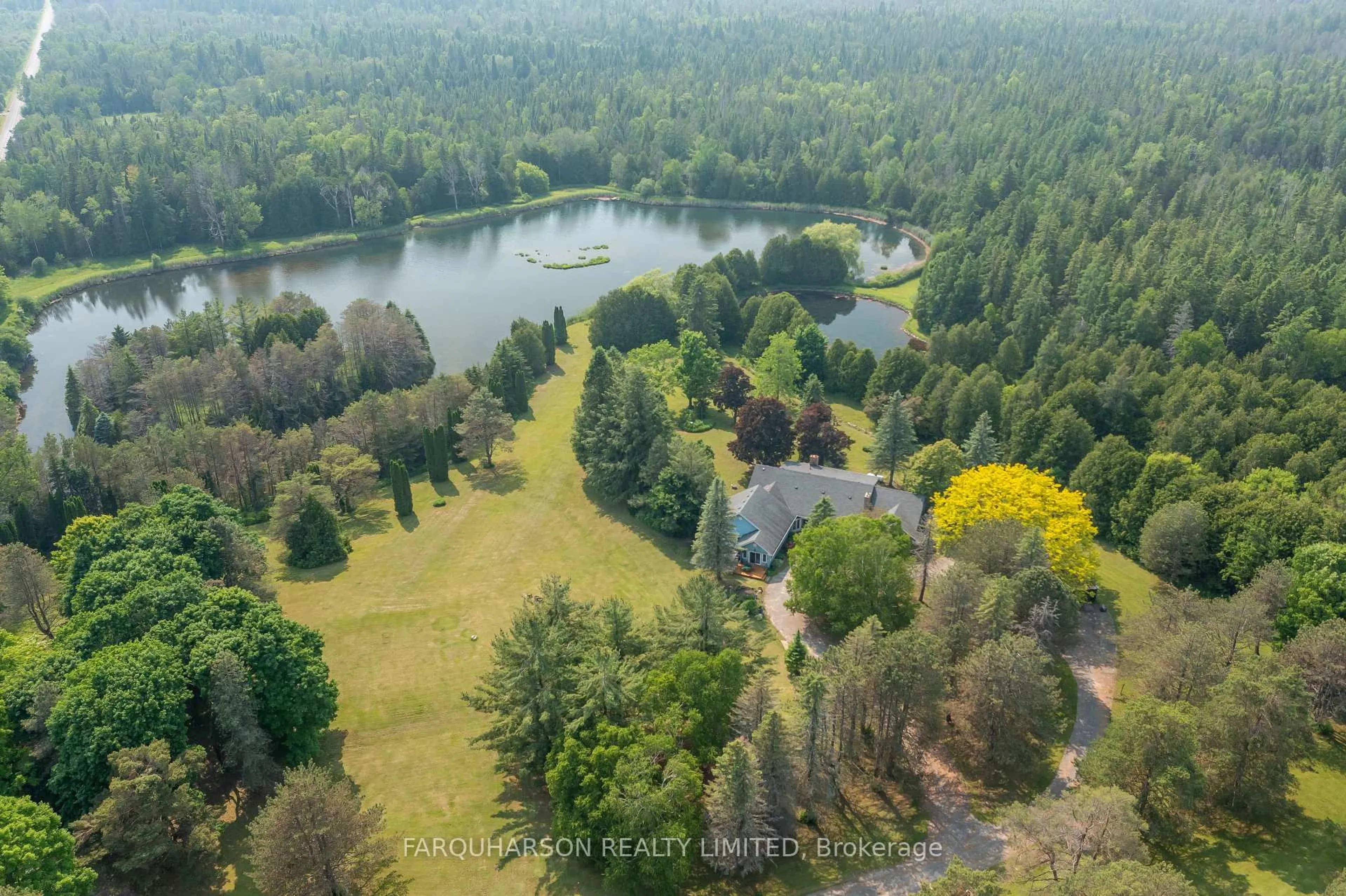 A pic from outside/outdoor area/front of a property/back of a property/a pic from drone, water/lake/river/ocean view for 360 Ashworth Rd, Uxbridge Ontario L0E 1T0