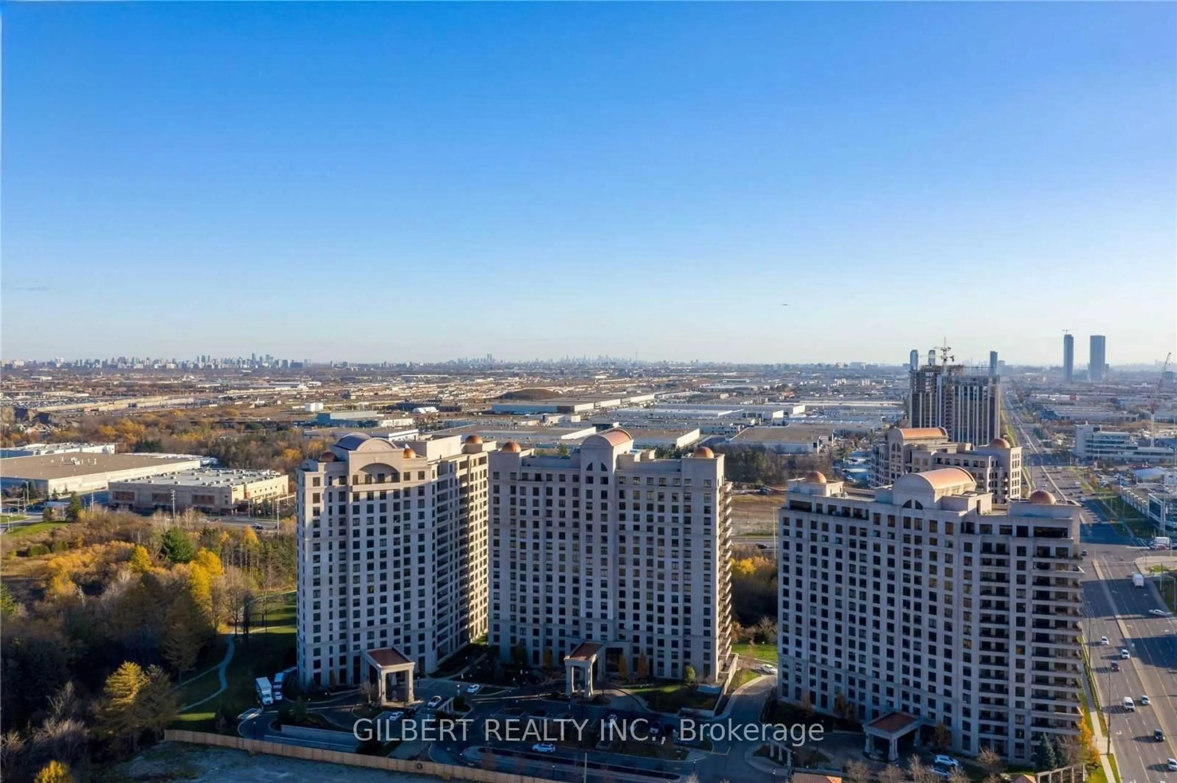 A pic from outside/outdoor area/front of a property/back of a property/a pic from drone, city buildings view from balcony for 9255 Jane St #907, Vaughan Ontario L6A 0K1