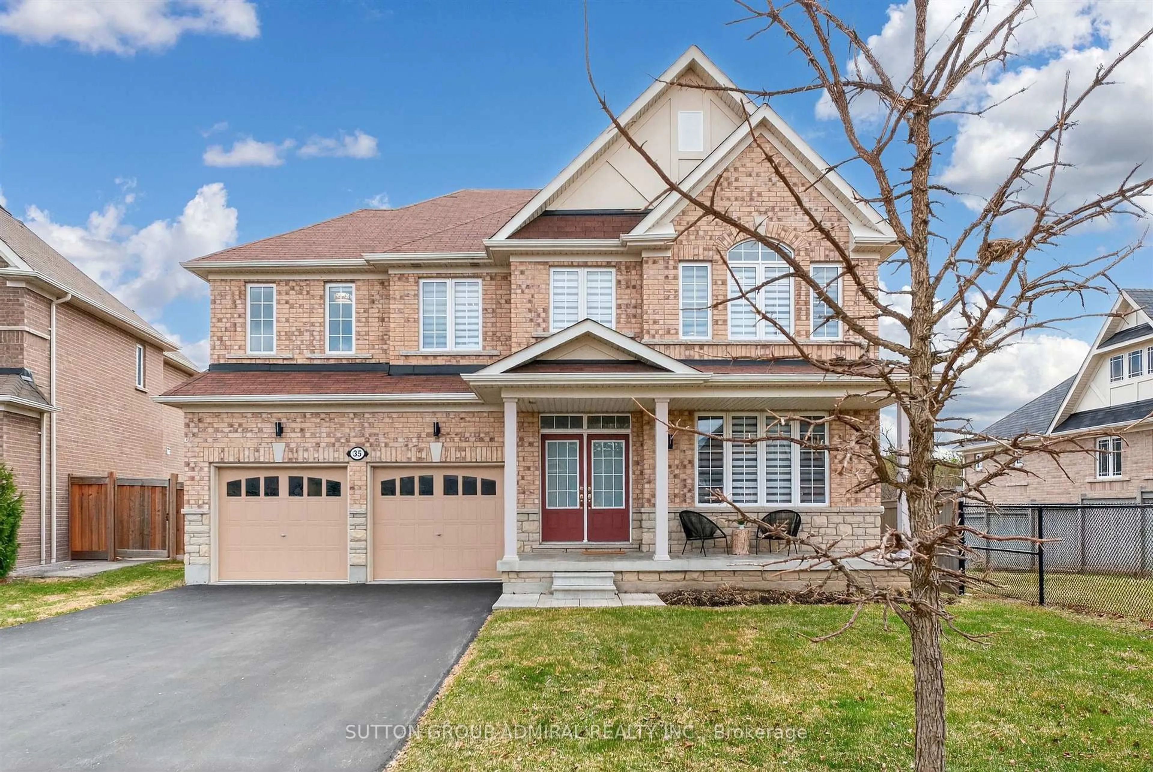 Home with brick exterior material, street for 35 Webb Tr, New Tecumseth Ontario L0G 1W0