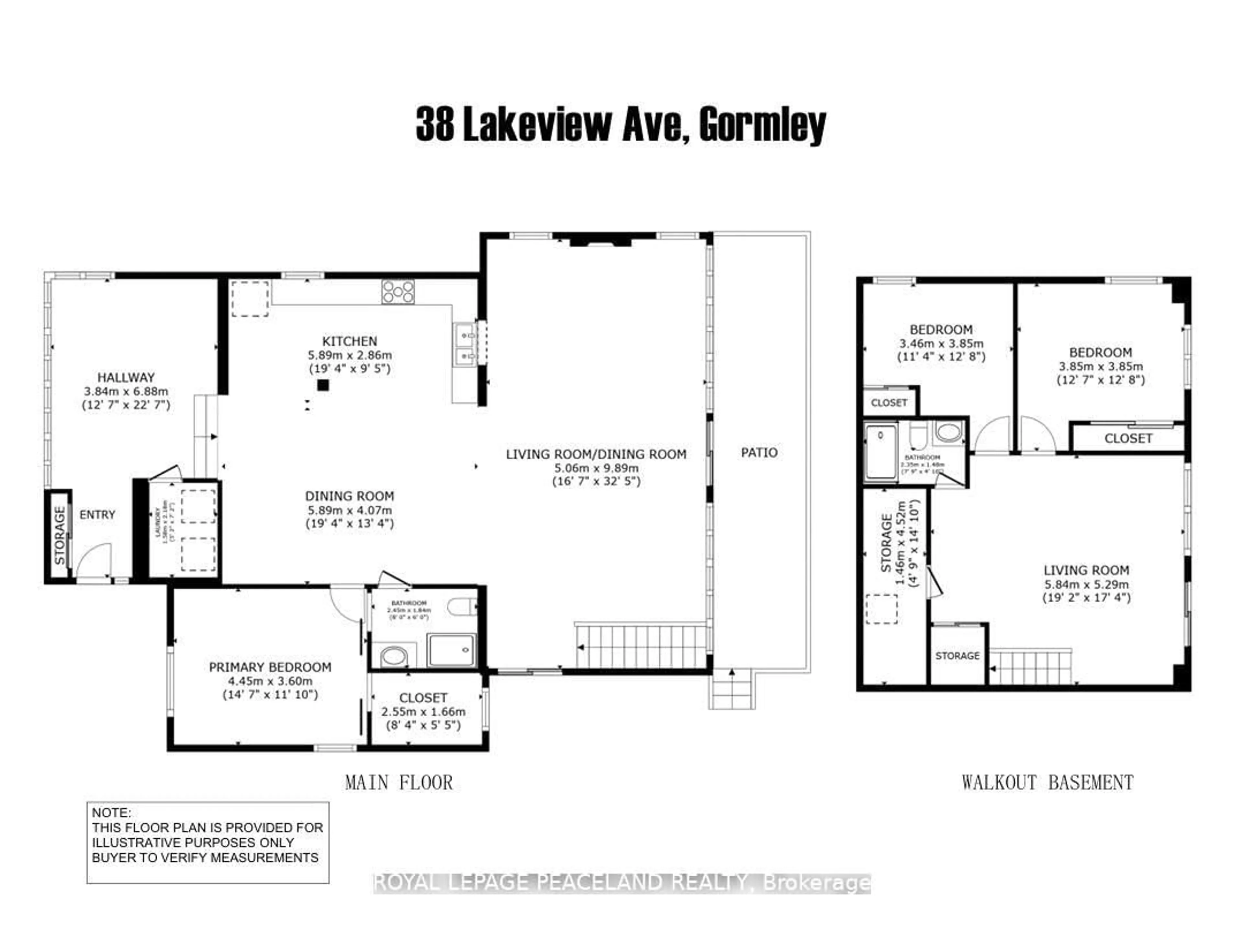 Floor plan for 38 Lakeview Ave, Whitchurch-Stouffville Ontario L4A 2H1