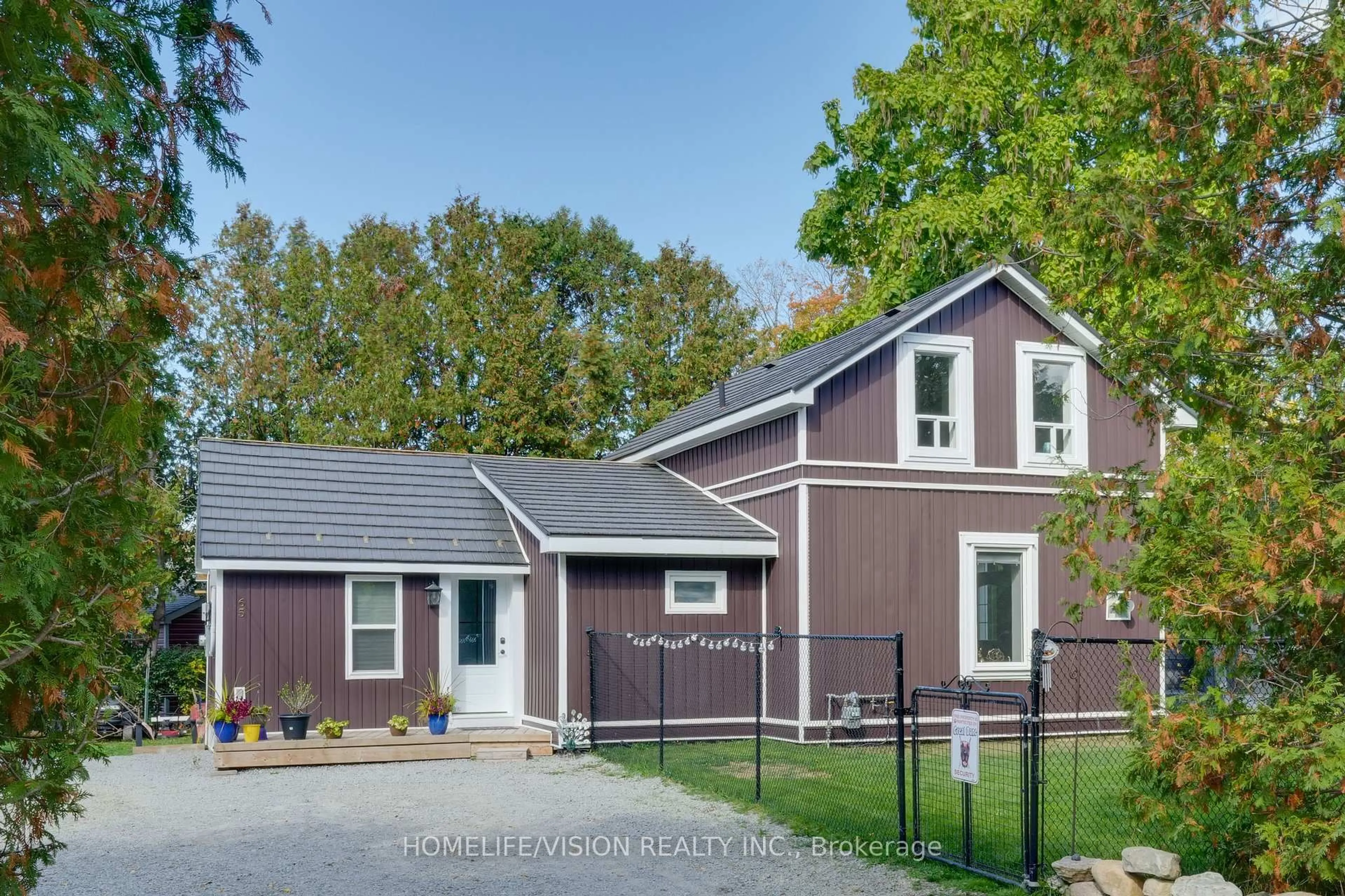 Home with vinyl exterior material, street for 65 Bolster Lane, Georgina Ontario L0E 1N0