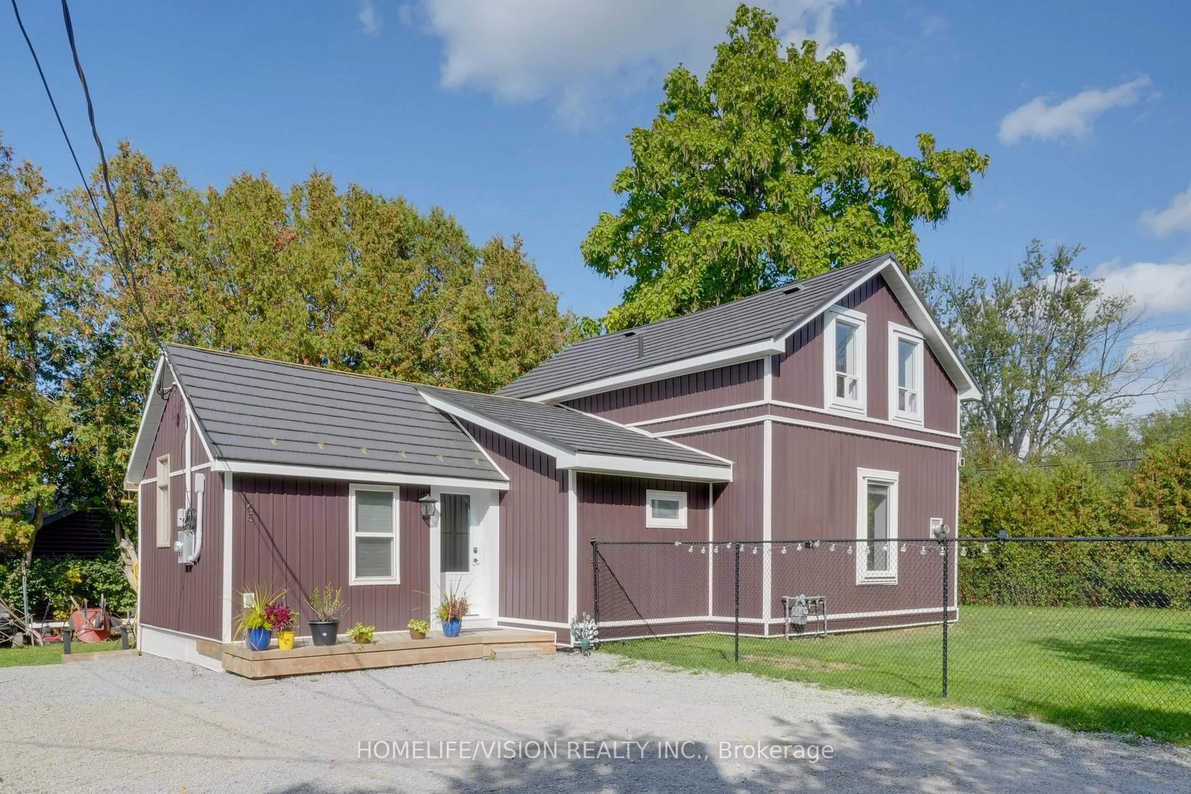 Home with vinyl exterior material, street for 65 Bolster Lane, Georgina Ontario L0E 1N0